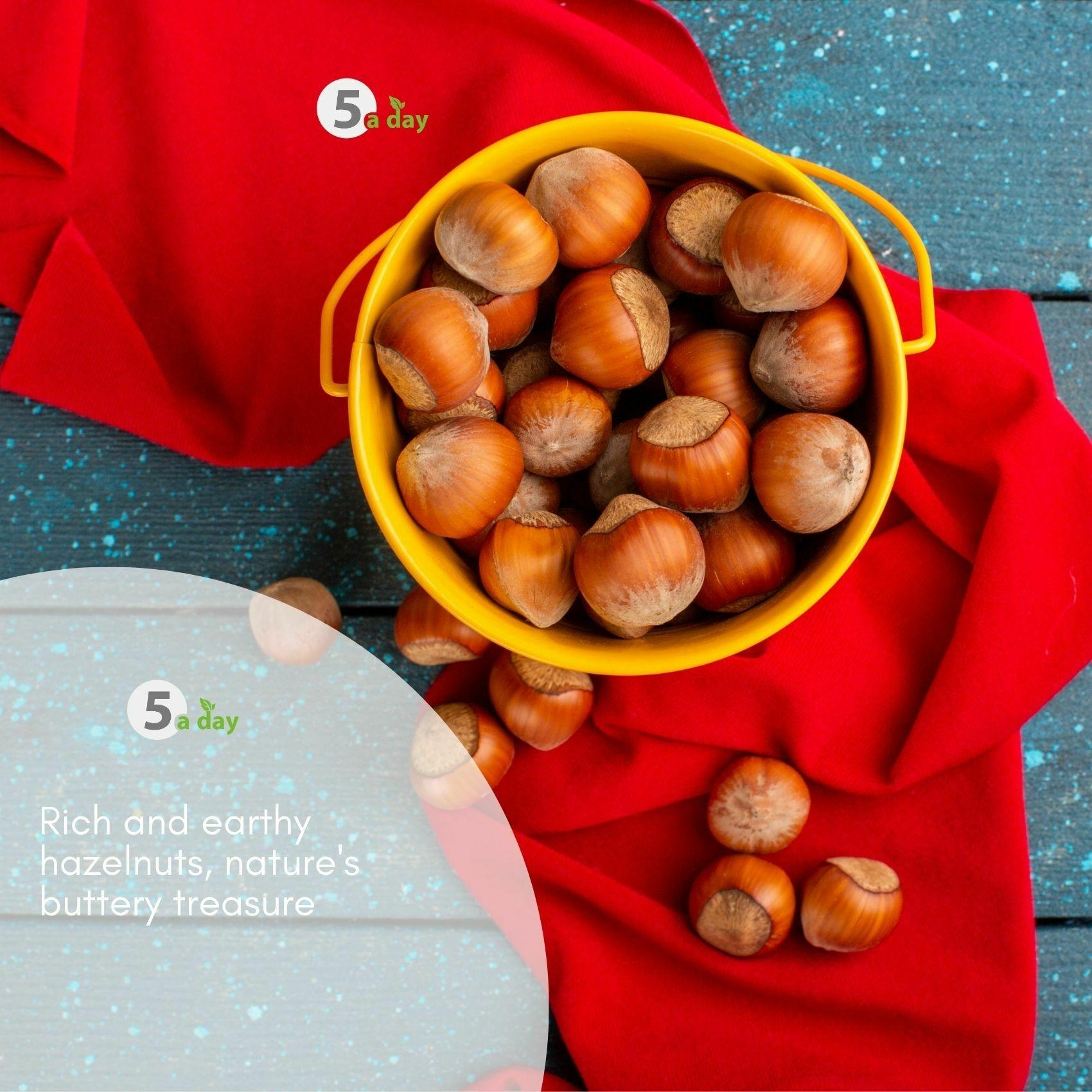 Buy 5 A Day Premium Hazelnuts Gluten Free| Non-GMO | Premium Jumbo
