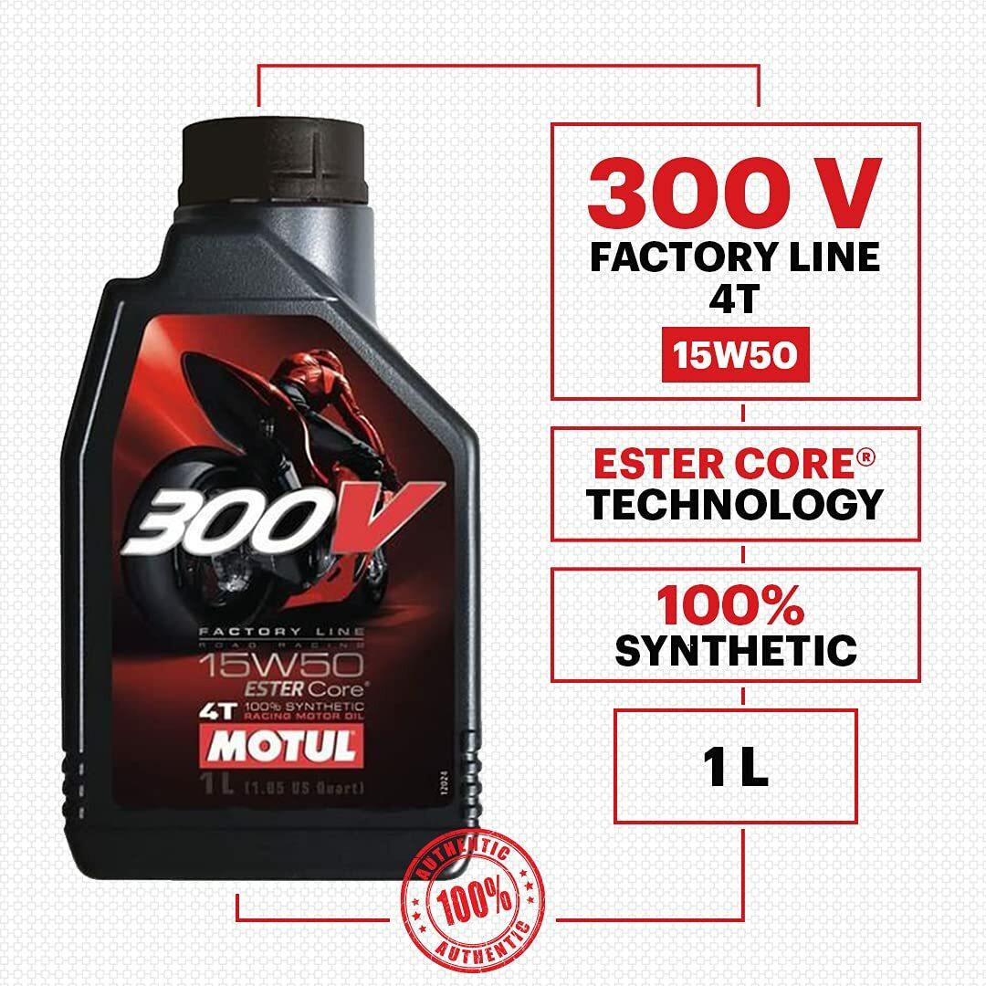 【未開封】MOTUL 300V 15W-50 1L × 6本 Motul 300V 104125 Factory Line Ester Core Fully Synthetic 15W-50