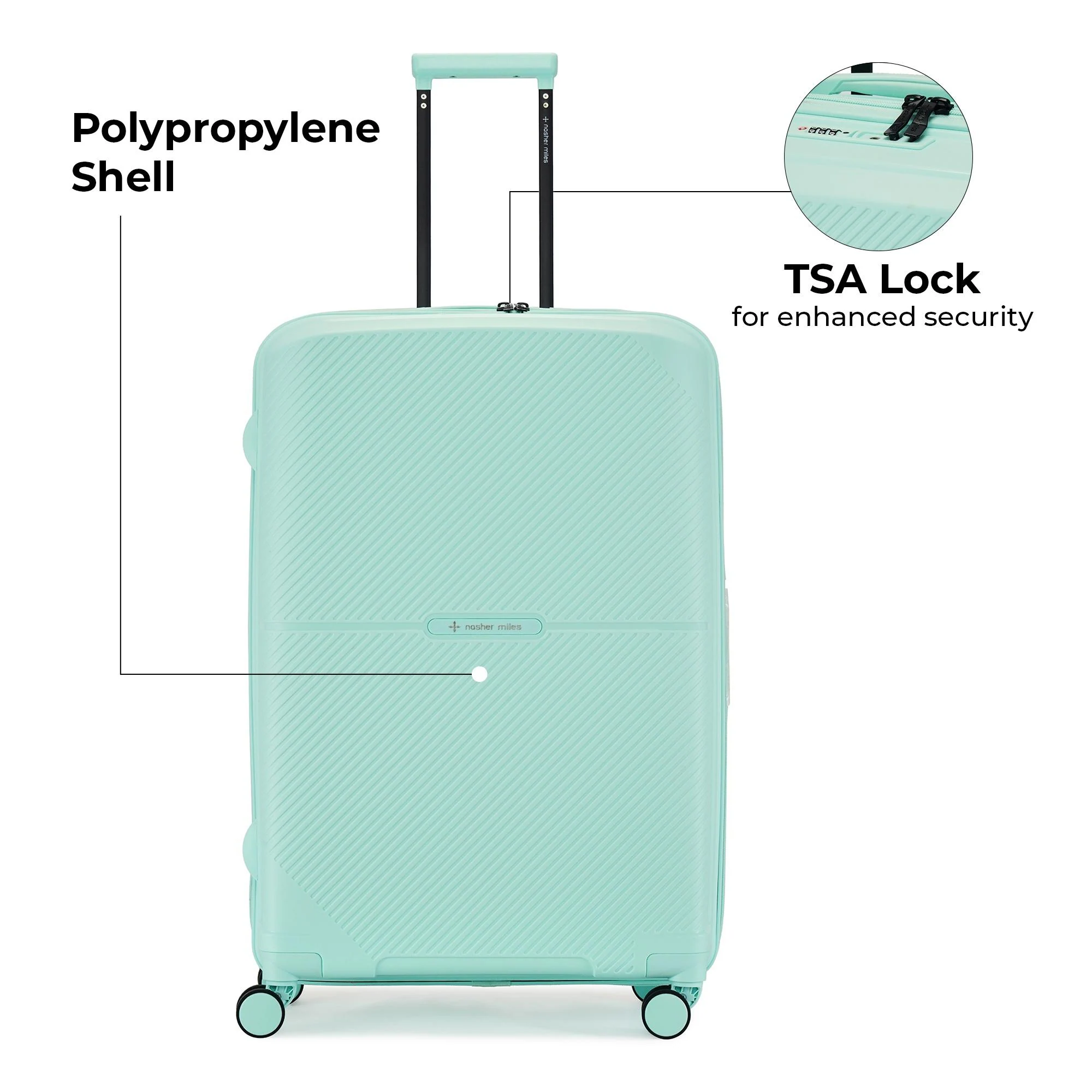 Buy Nasher Miles Hawaii Hard-Sided Polypropylene Check-in Luggage