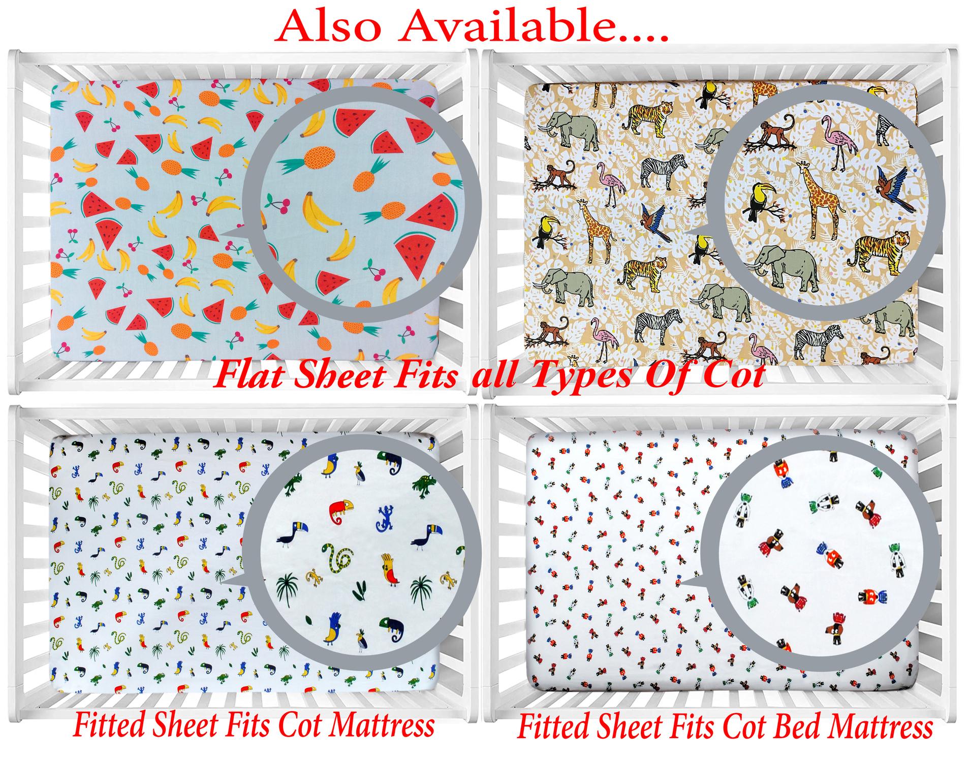 cot bed flat sheets