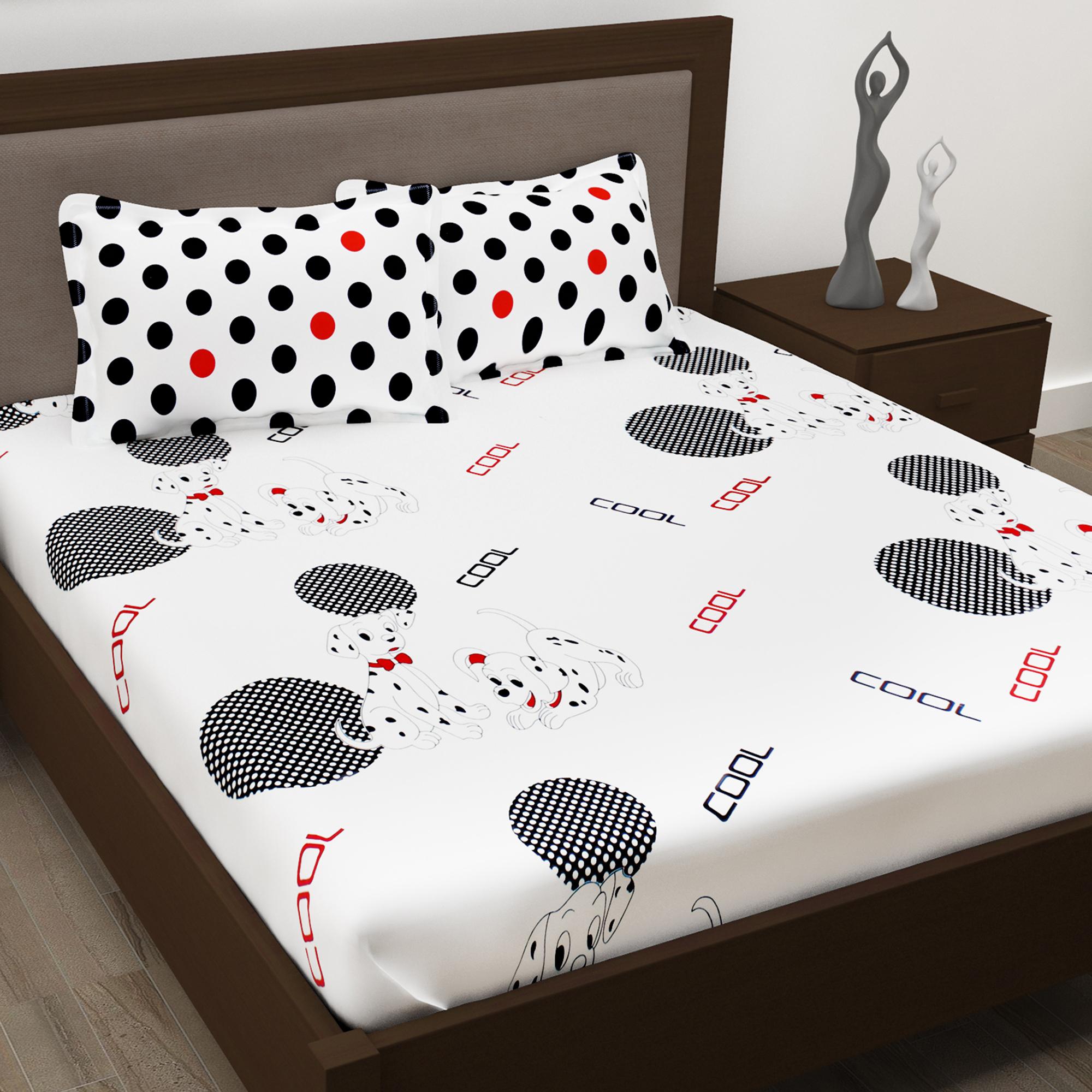 cartoon print bed sheet