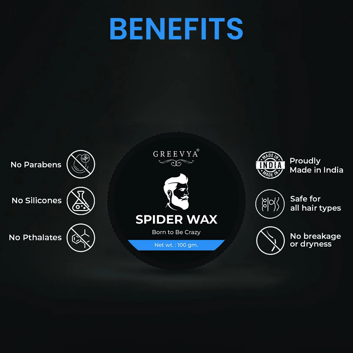 Spider Web Wax Hair Styling Spider Hair Wax (100 g) - JioMart