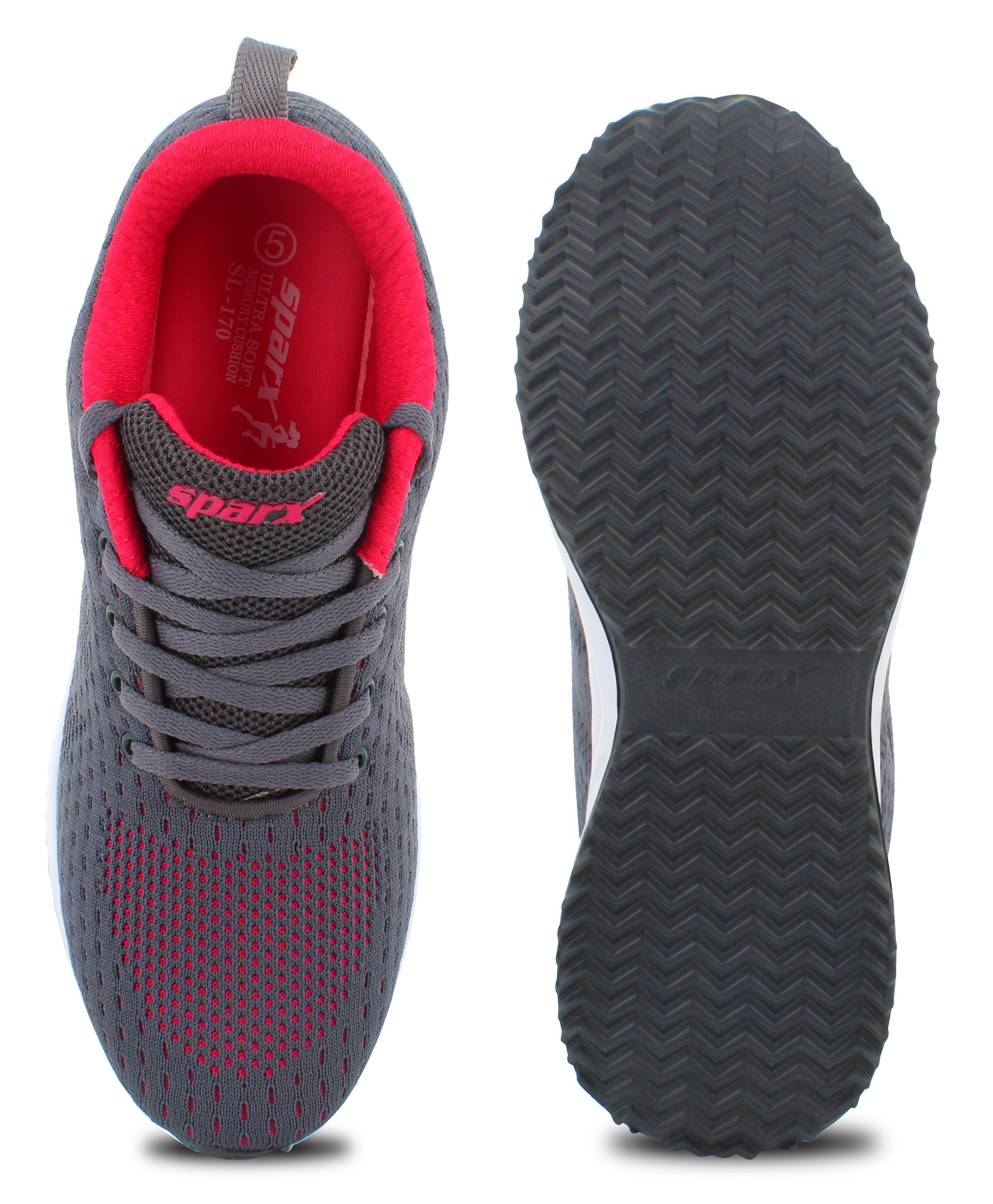 りさこ Buy Sparx Women SL-170 Cool Grey Pink Sports Shoes Online at