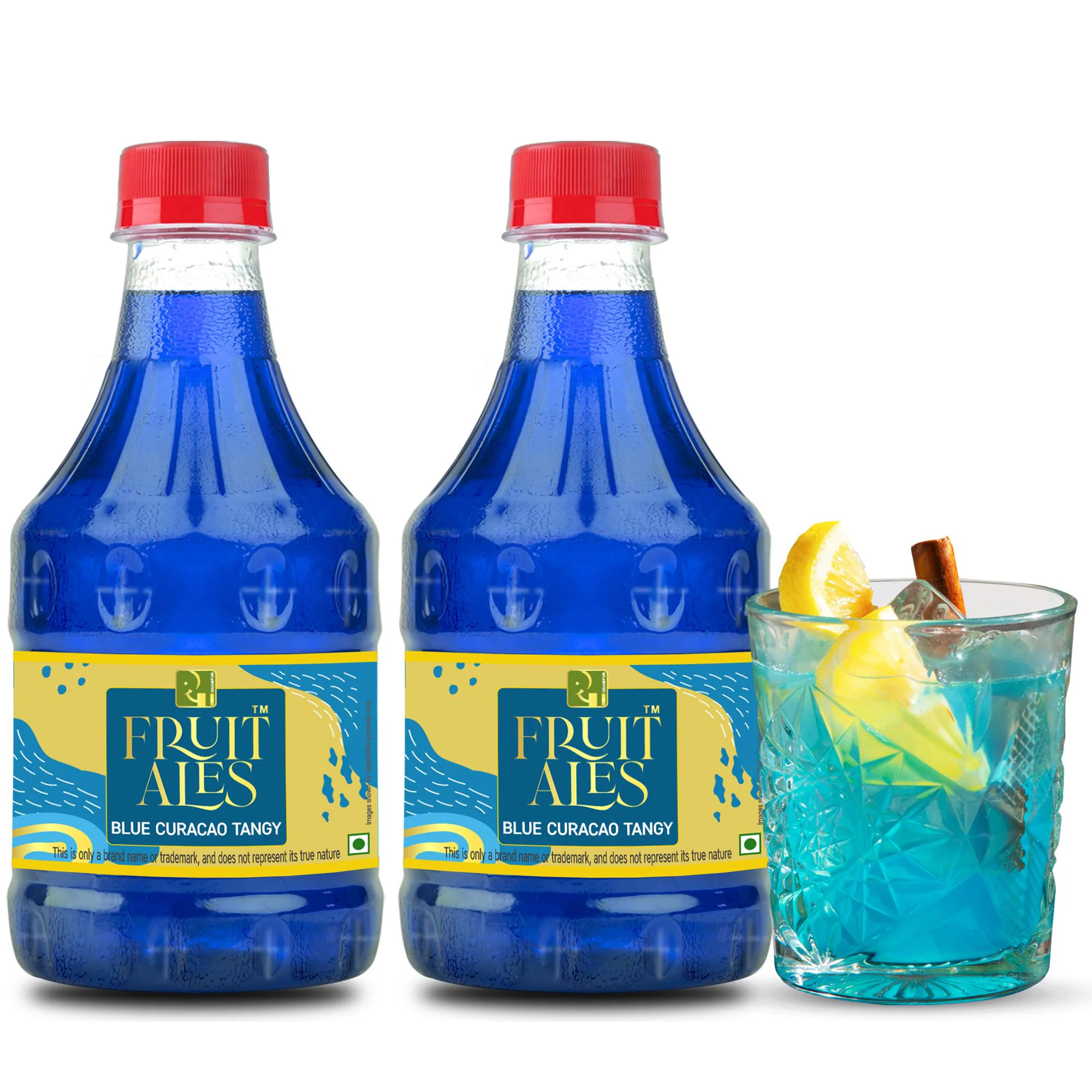 SIRUP「BLUE BLUR」新品未使用 Buy Dhampur Green Blue Curacao Tangy Mocktail Syrup 900ml (2Pc x