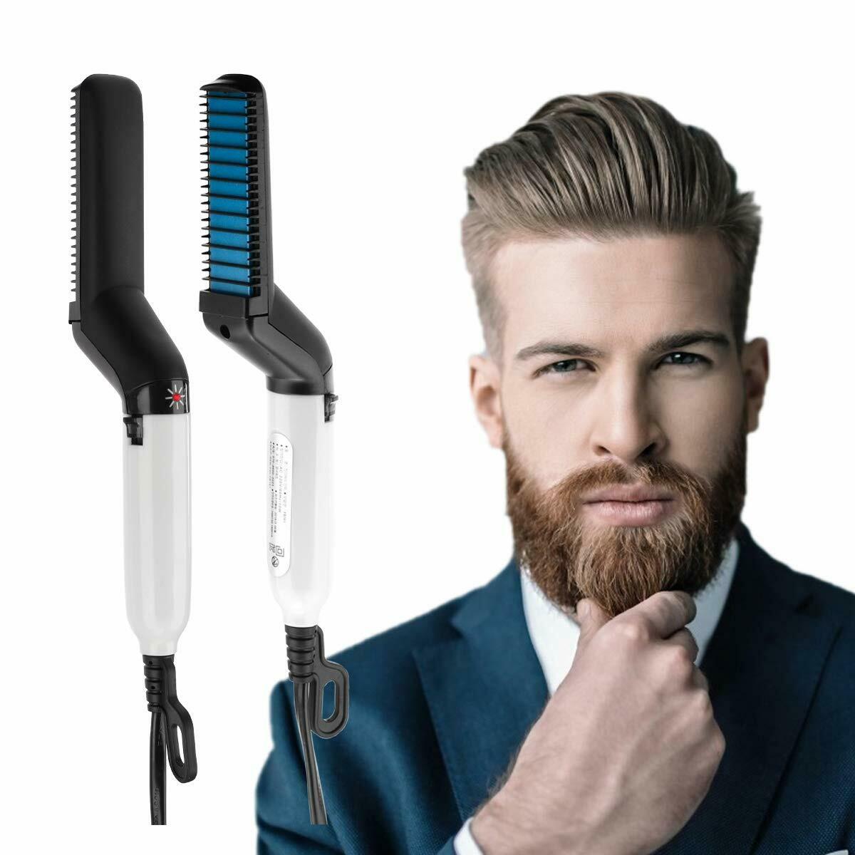 Professional Straight Comb Electric Hair Straightener Brush Heated Comb  Straightening Combs Men Beard Hair Straight Curly Styling Tool: Buy Online  At Best Prices In Nepal | New Men's Beard Comb, Electric Styling
