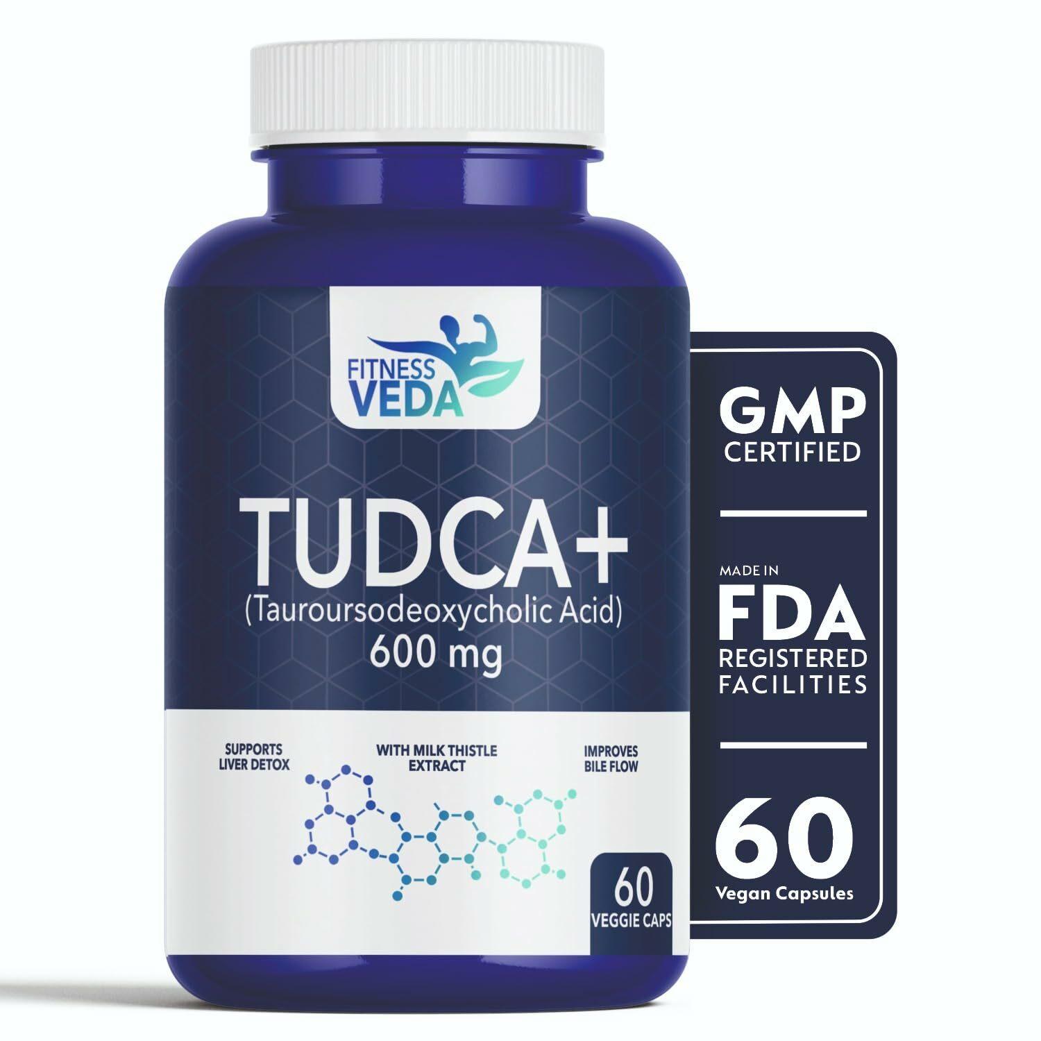 Buy FITNESSVEDA Tudca 600 mg - Liver Supplement with milk thistle