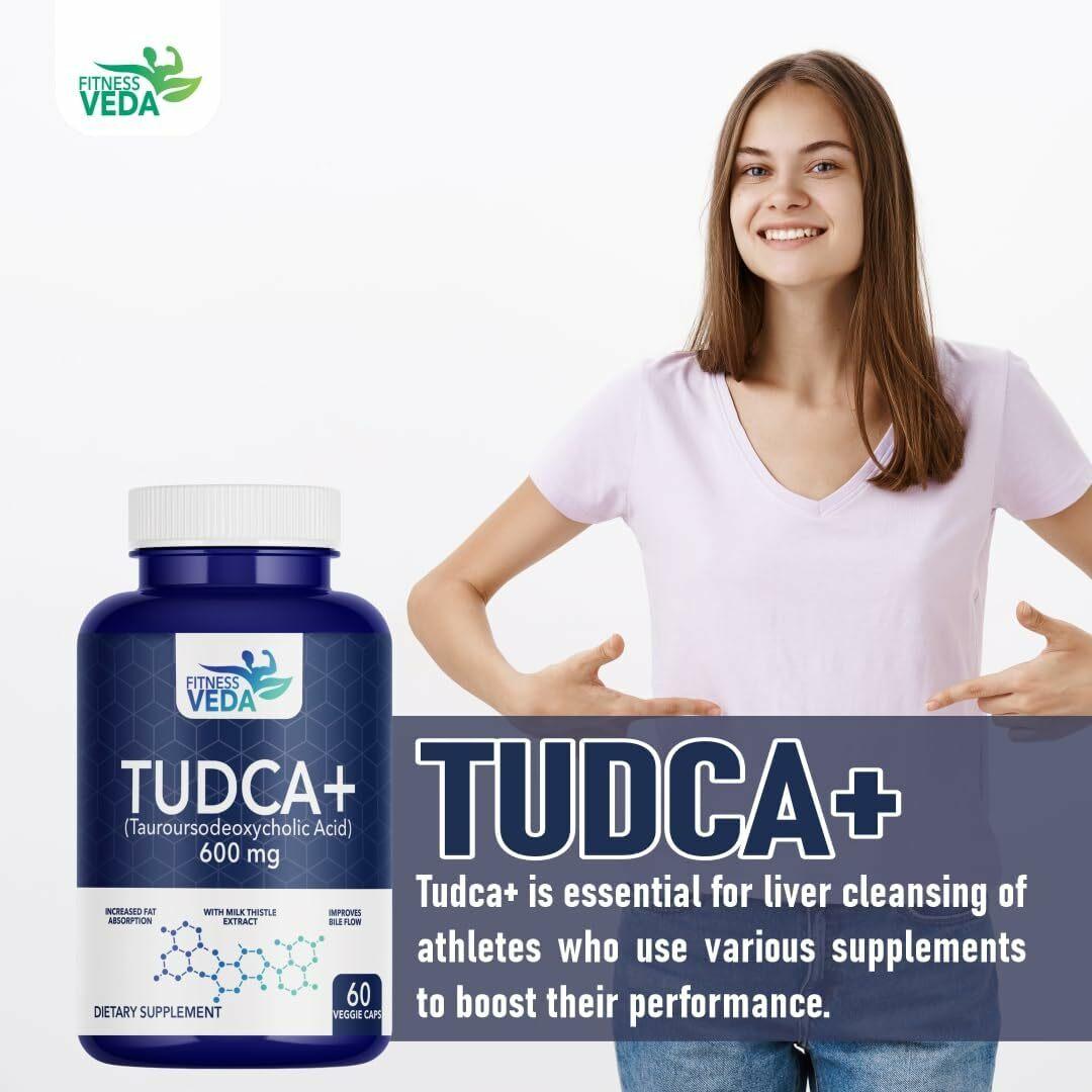 Buy FITNESSVEDA Tudca 600 mg - Liver Supplement with milk thistle