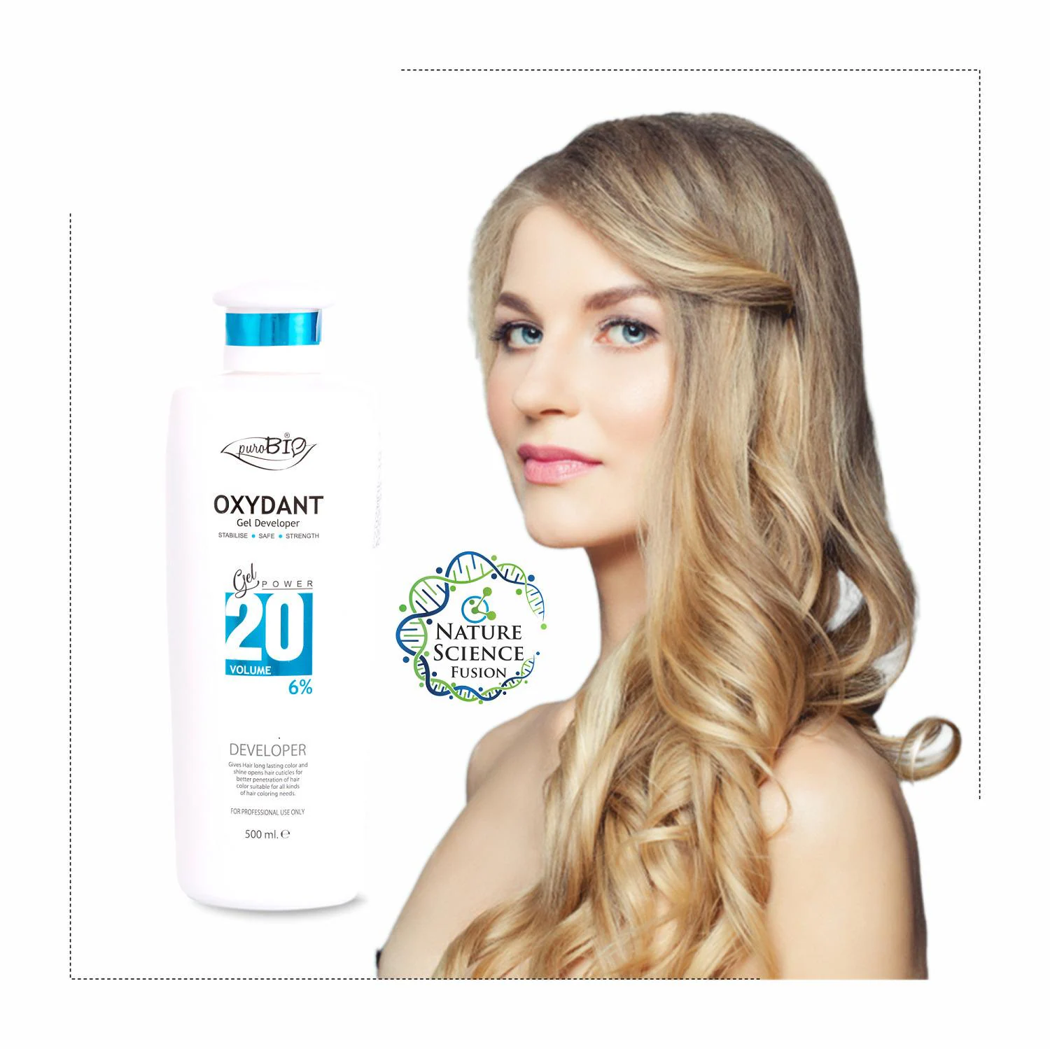 Purobio Oxydant Gel Developer 20 volume 6% hair colour cream Man & Woman  500 ml - JioMart