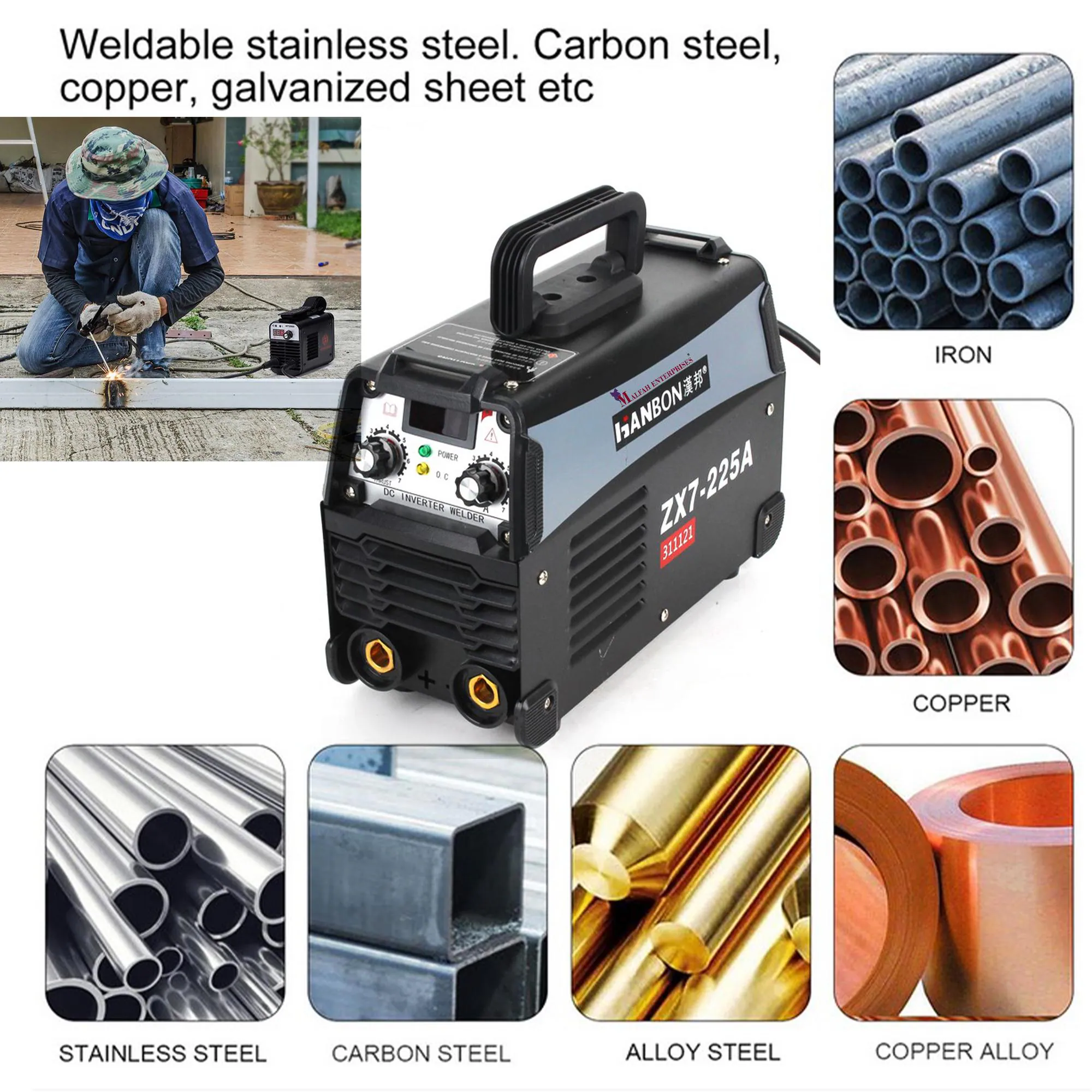 Buy HANBON 311121 PROFESSIONAL INVERTER WELDING MACHINE ZX7