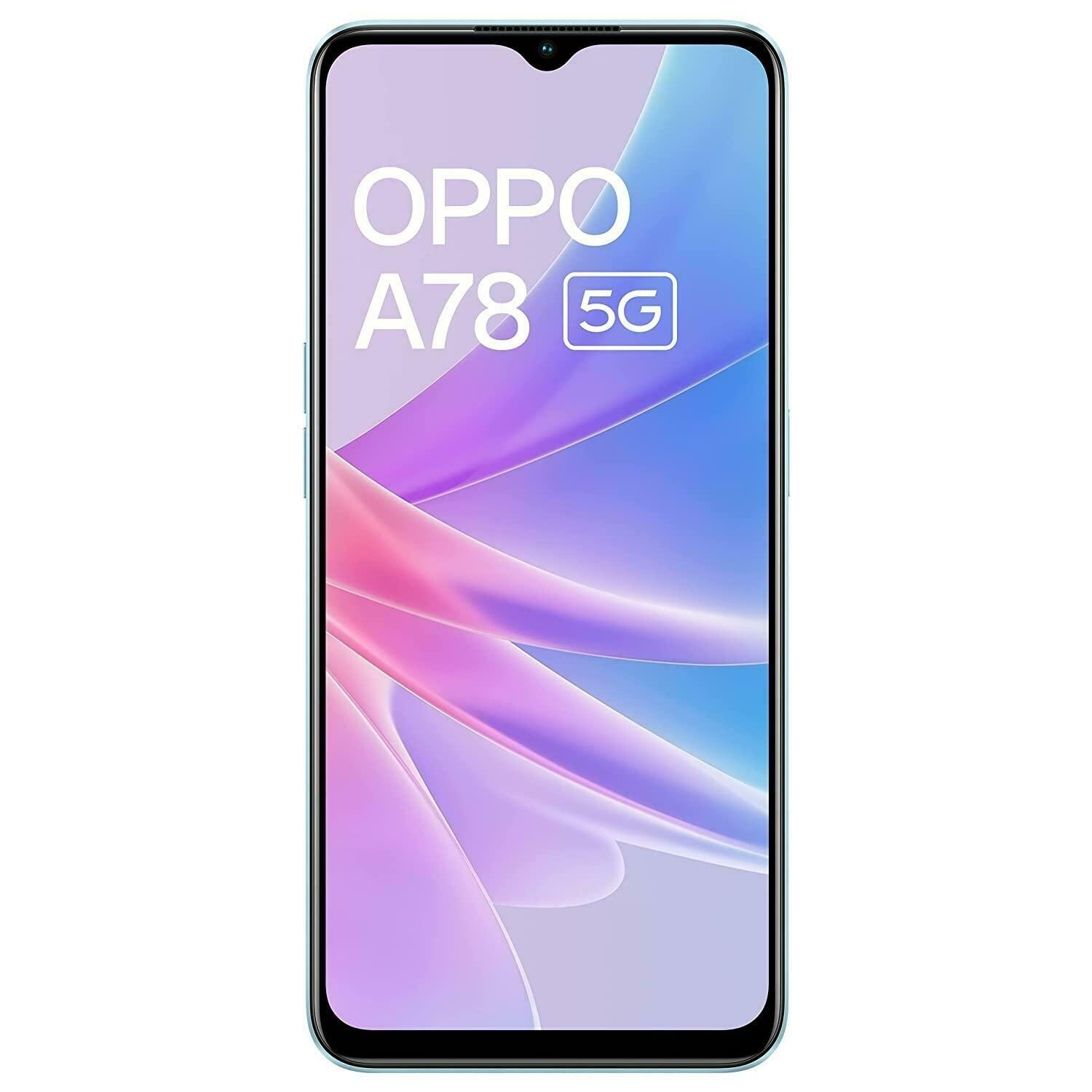 Buy Oppo A78 5G, 8GB RAM, 128GB ROM, Glowing Blue, Smartphone