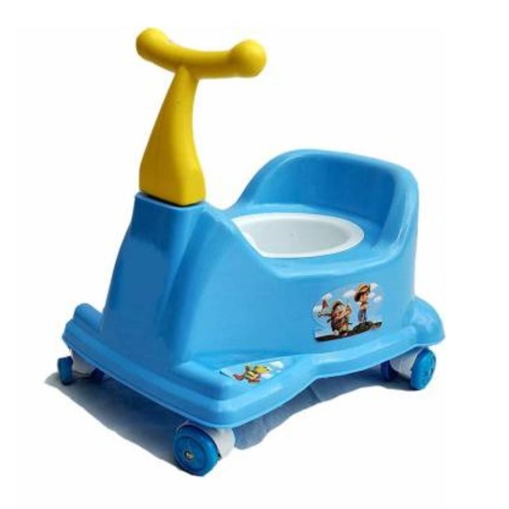 Babique Blue Baby 3 in 1 Scooter Potty seat with Ride-On & Sitting Chair

