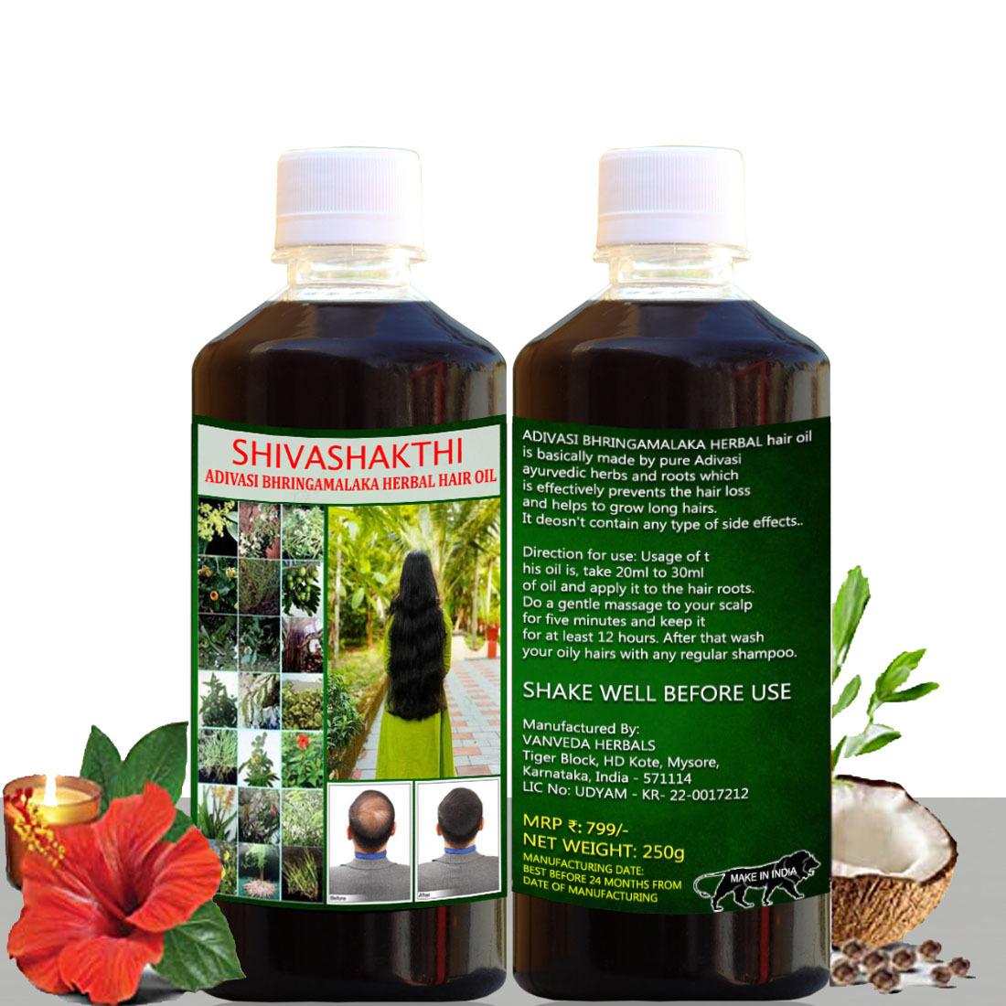 ADIVASI SHIVASHAKTHI HERBAL HAIR OIL 250ml (Made By Pure Adivasi Ayurvedic  Herbs Natural Hair Oil) - JioMart