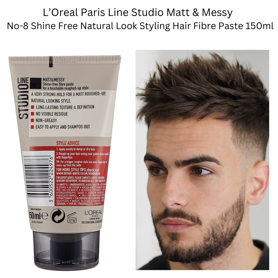 L'Oreal Paris Studio Line Matt & Messy Shine Free Fibre Paste No 8 - JioMart