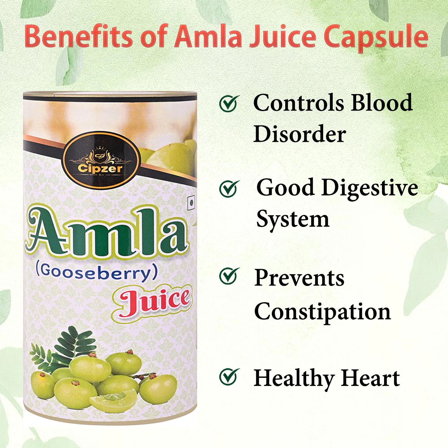 Cipzer Amla Juice | Helps in promoting hair quality|Maintains smoothness of  skin-Pack of 500 ml - JioMart