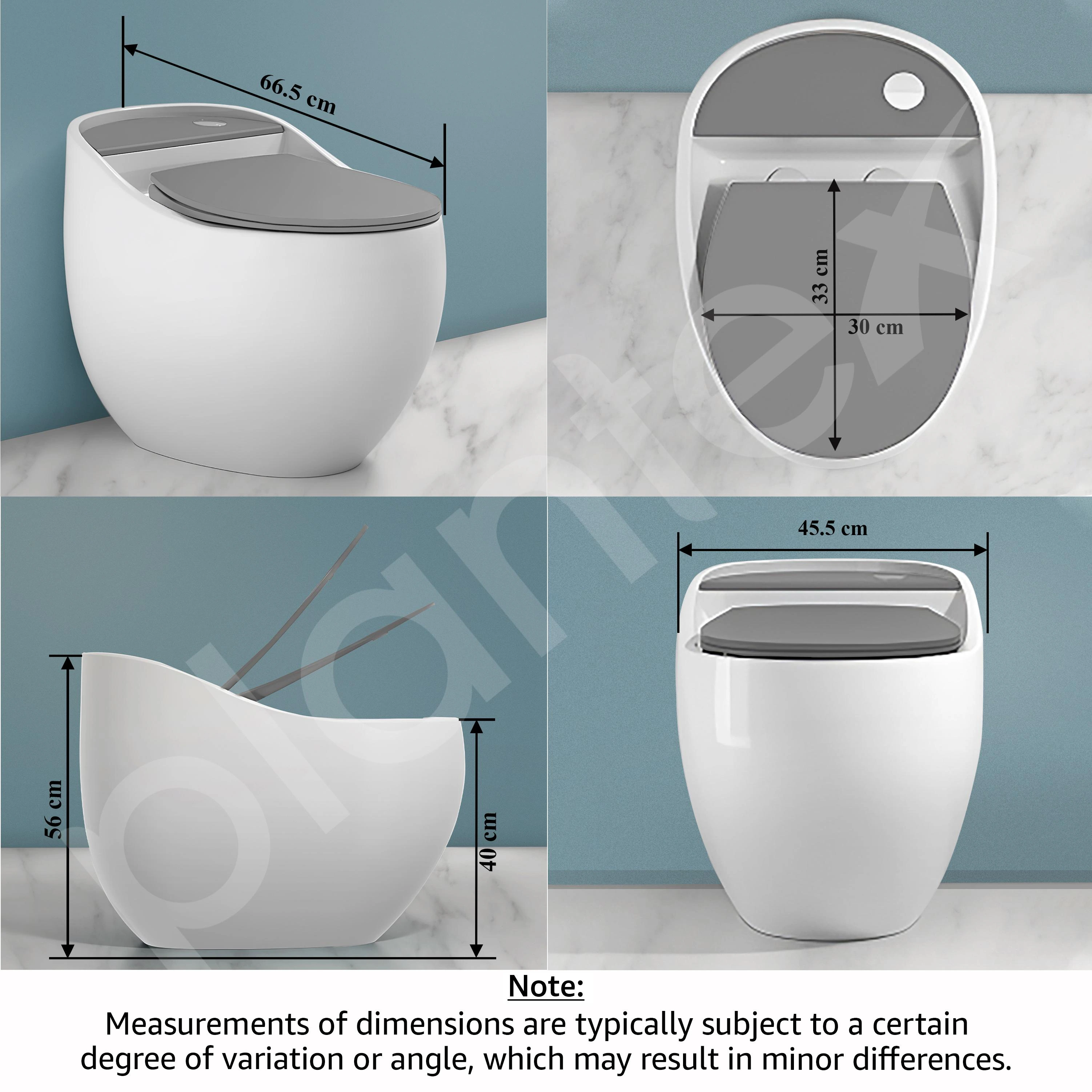Buy Plantex Platinium Ceramic Rimless One Piece Western Toilet