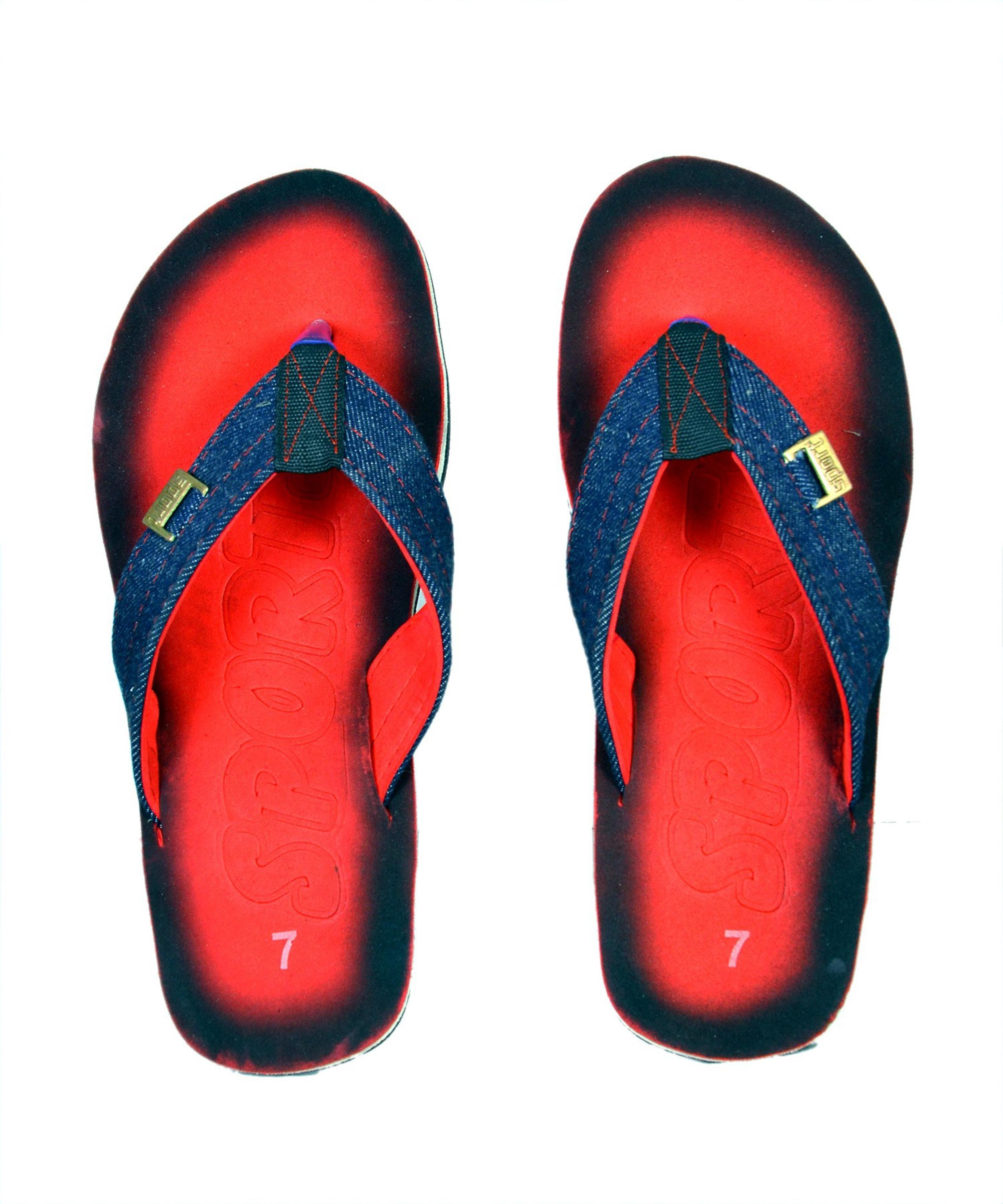 Buy Crazy Bunny Men Red Flip-Flops - 8 Online at Best Prices in India -  JioMart.