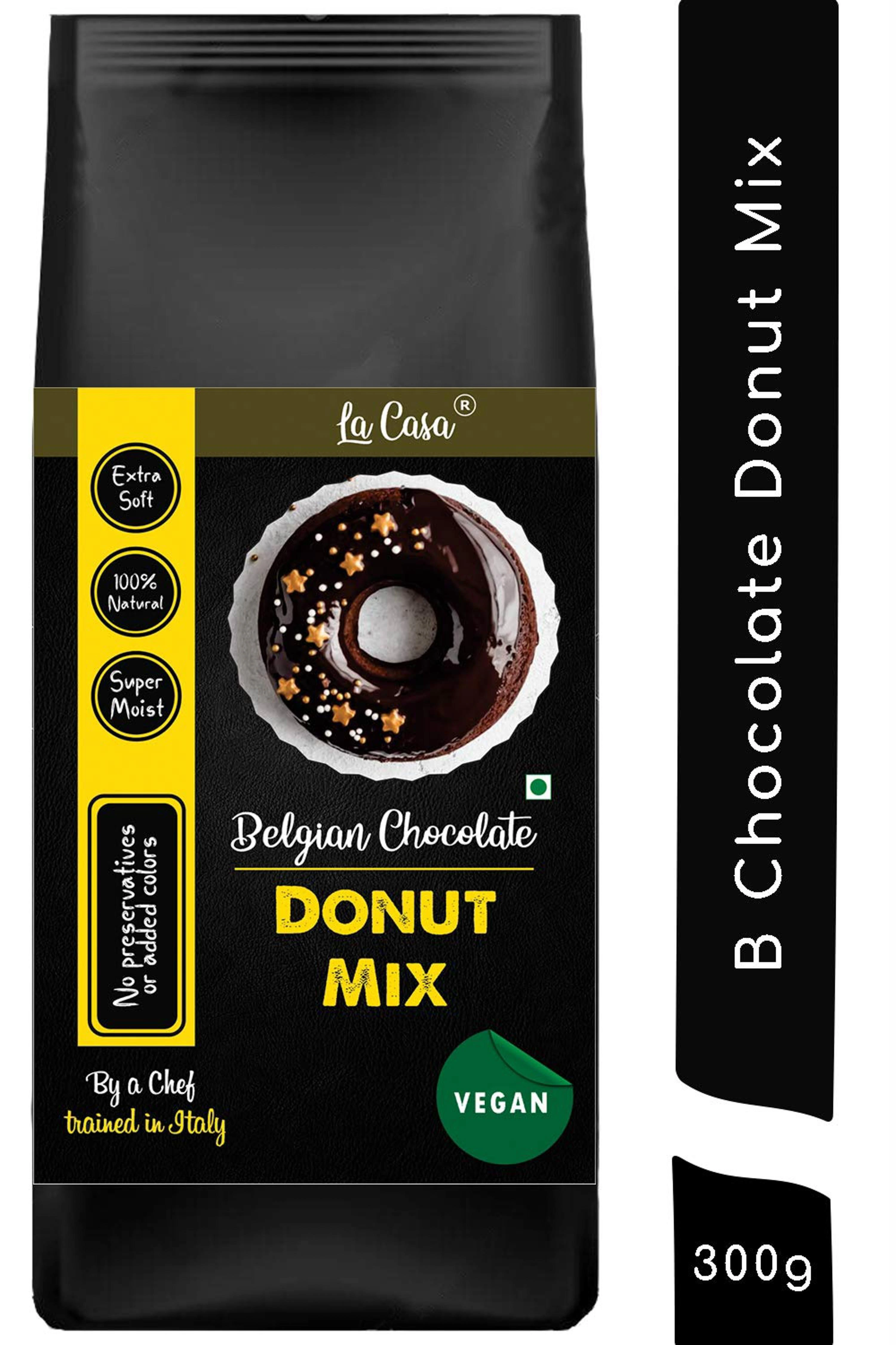 Buy La Casa Belgian Chocolate Donut Mix 300 Gm Online at Best