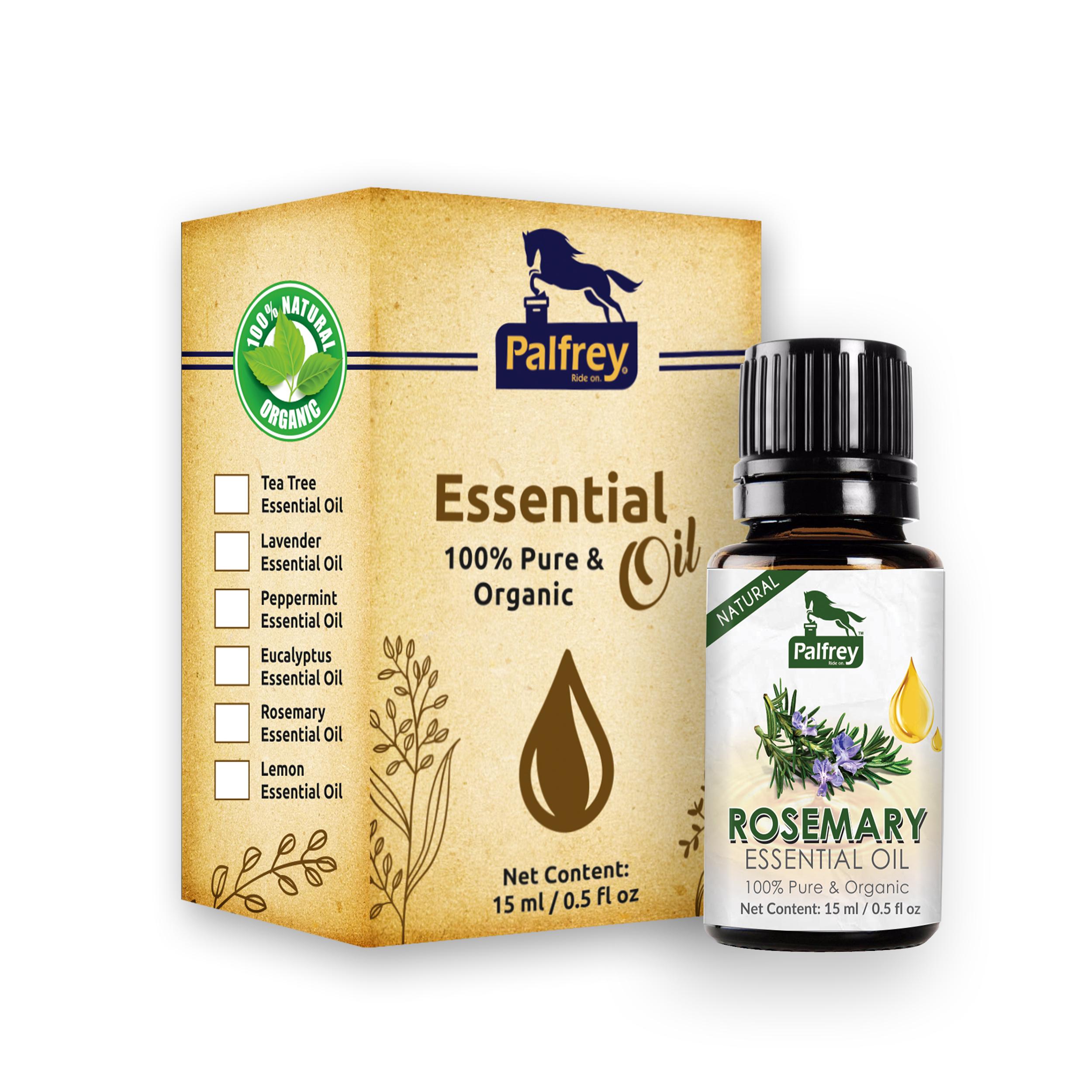 Palfrey Natural Rosemary Essential Oils for Hair Growth- 15 ml | 100% Pure  & Natural Rosemary oil for Hair | Undiluted, Natural Aromatherapy,  Therapeutic Grade - JioMart