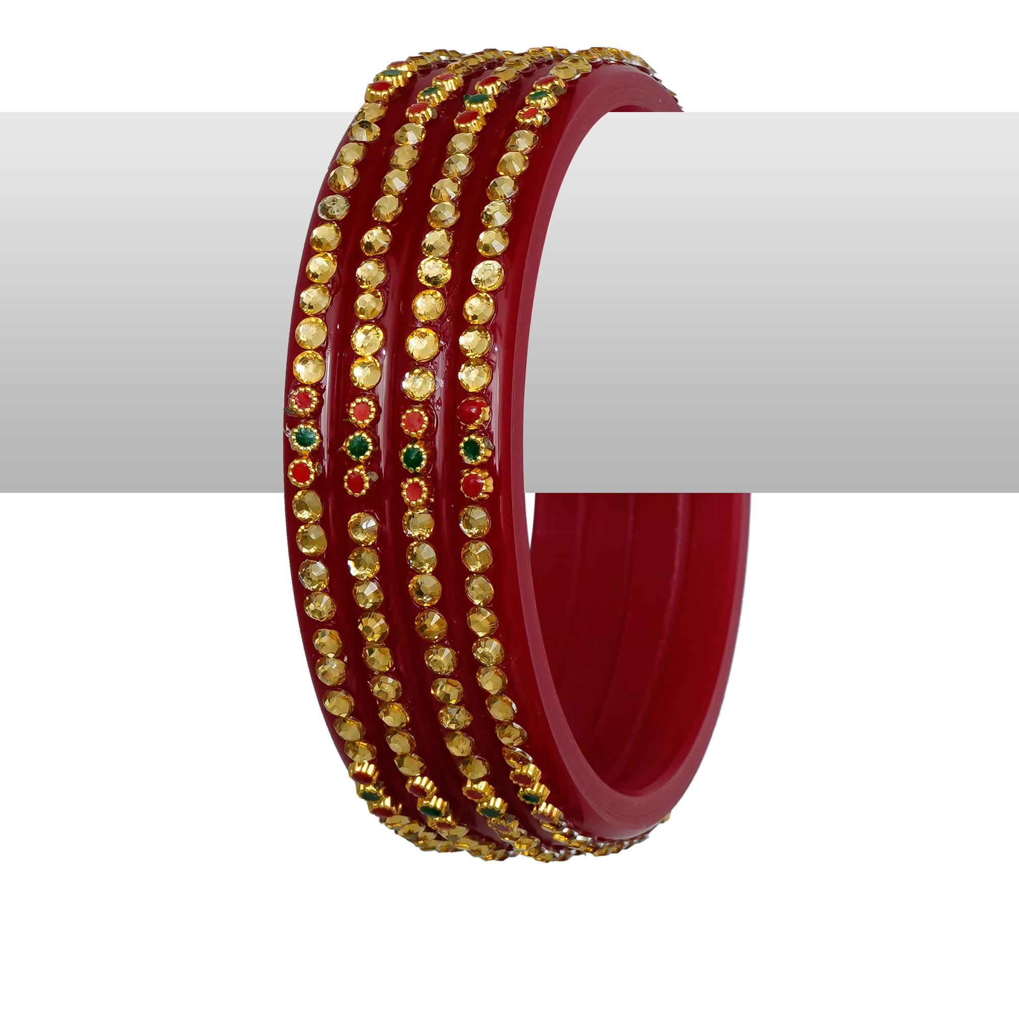 Buy Joyeria Fashions Plastic Bangles Set (Pack of 4 Bangles