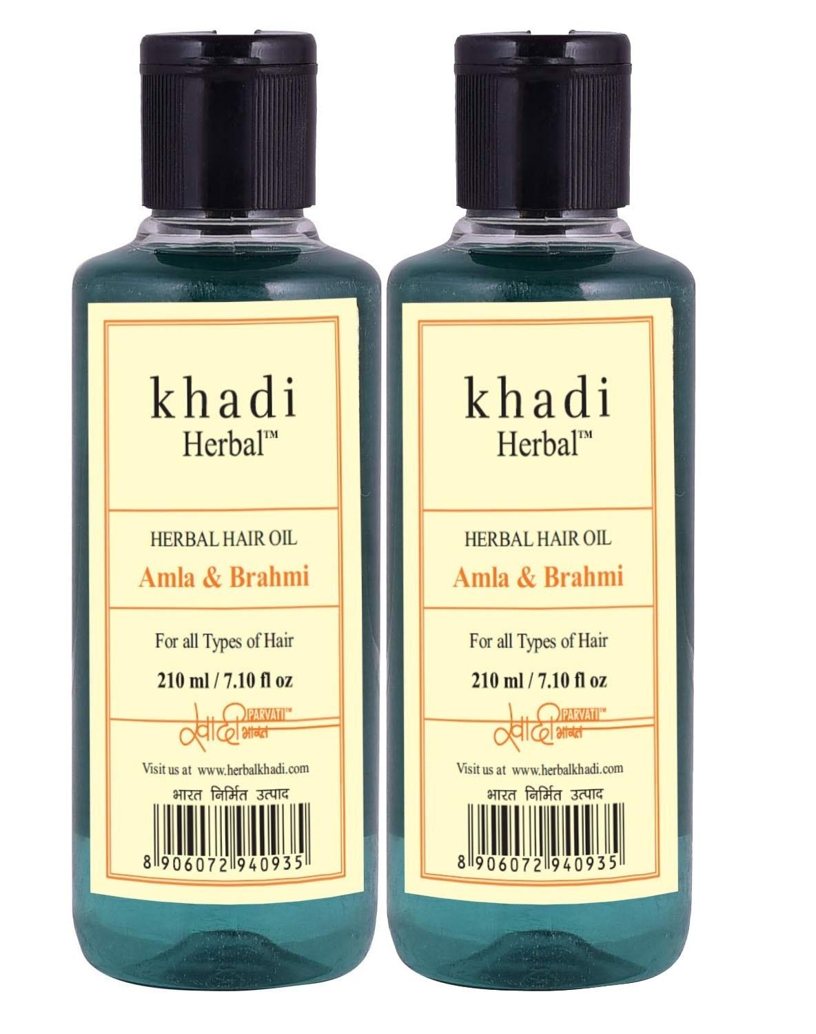 Khadi Herbal Amla & Brahmi Hair Oil (420 ML) - JioMart