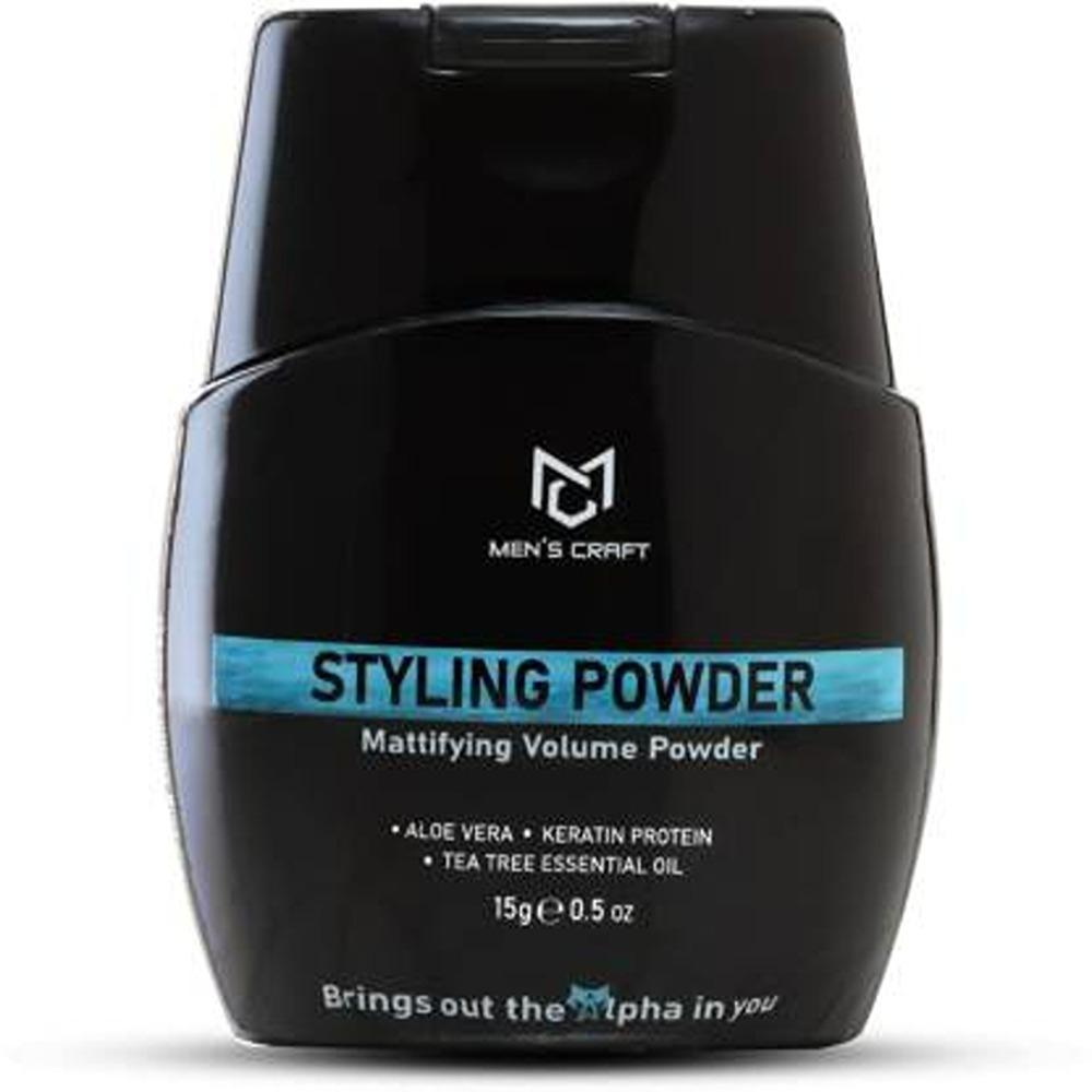 MEN'S CRAFT Hair Styling Powder | Mattifying Volume Powder| All Natural |  Vegan | 15 Grms Hair Powder (15 g) - JioMart