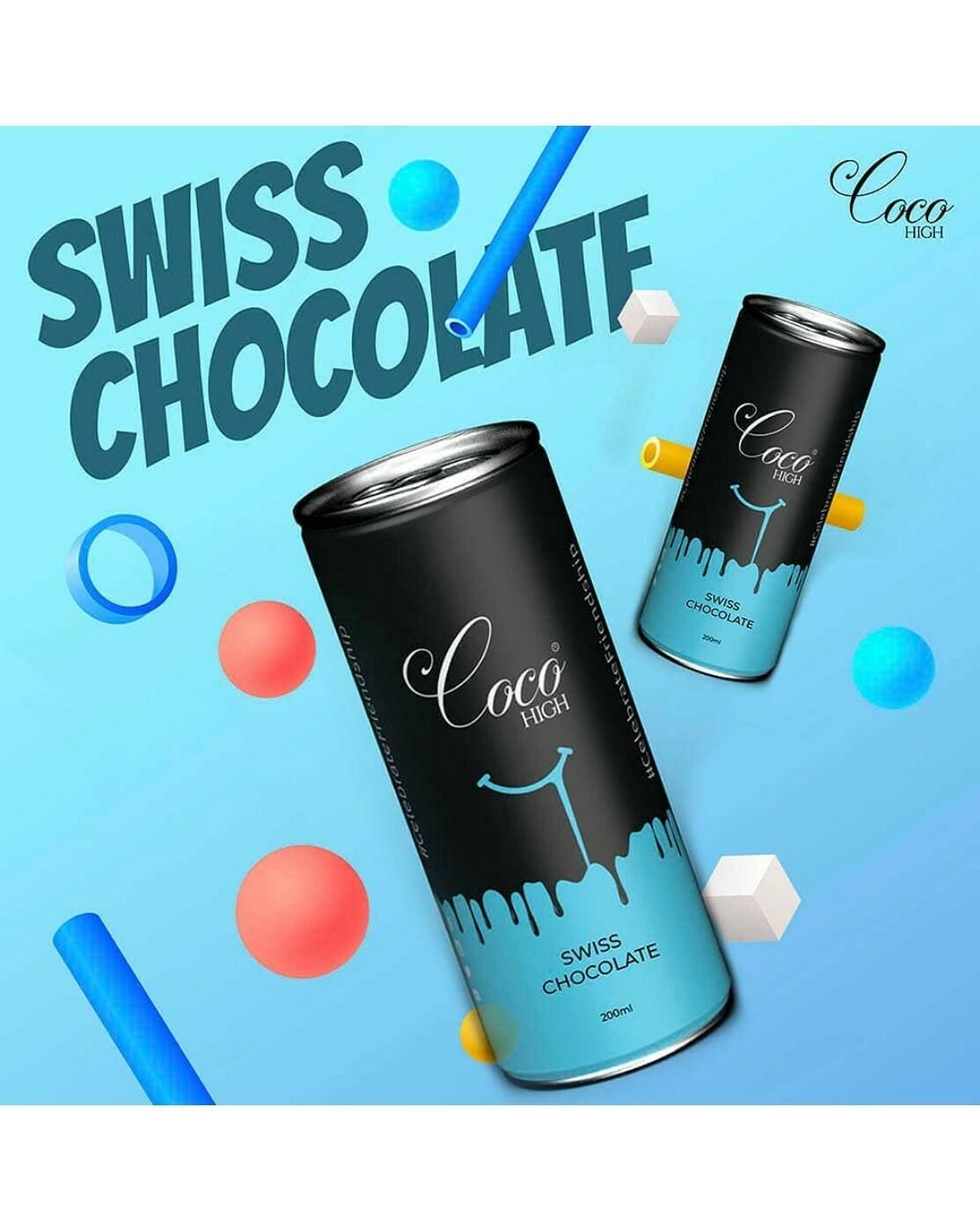 coco Buy COCO HIGH Swiss Chocolate Drink, 200 Ml x 4 Cans, Chocolate