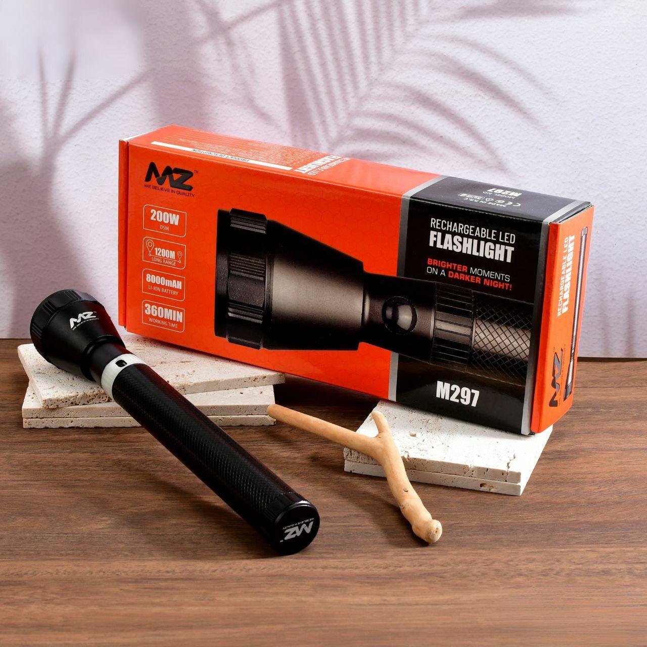 Buy MZ M297 (RECHARGLE LED FLASHLIGHT) 8000 mAh Battery, Super