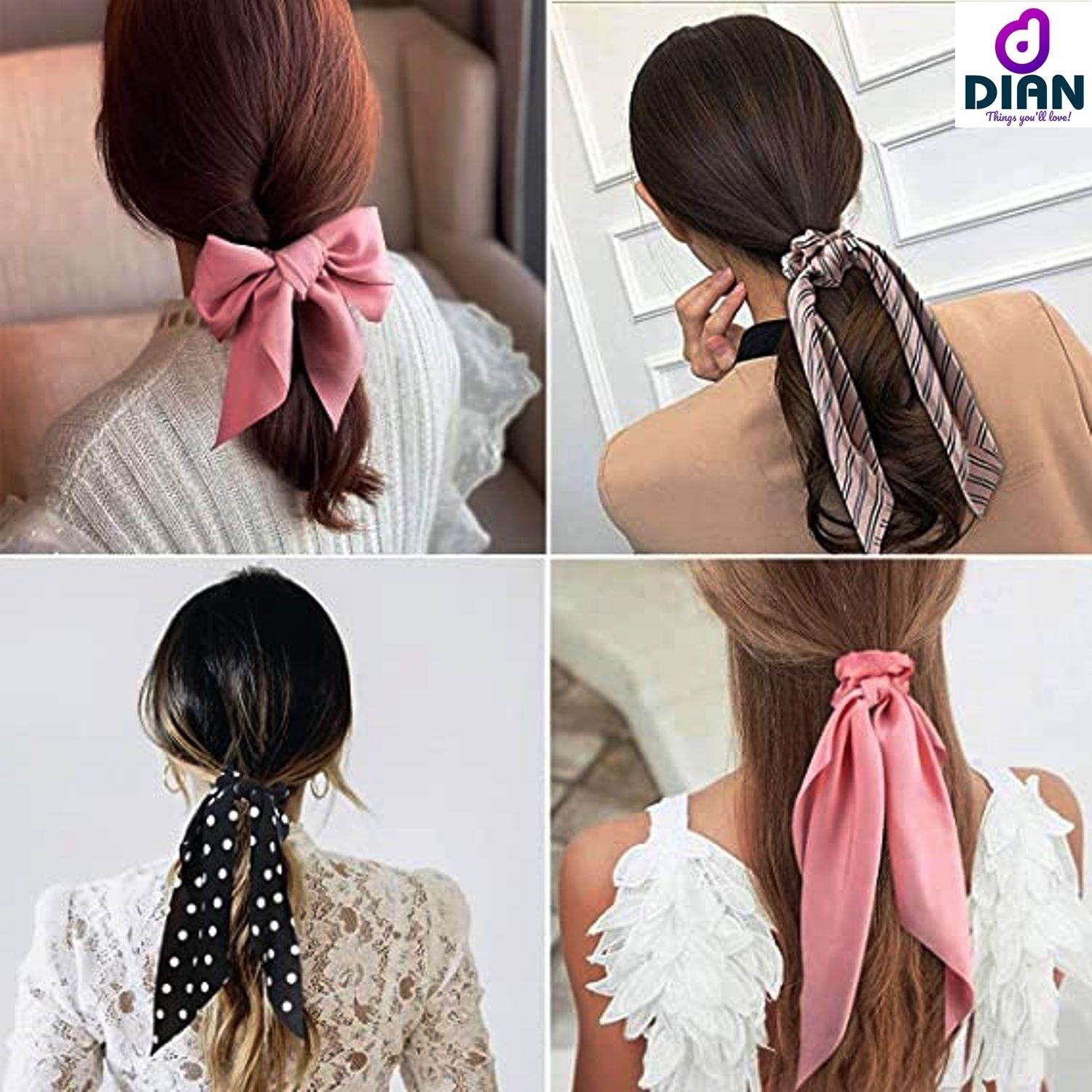 bow tie hair scrunchies