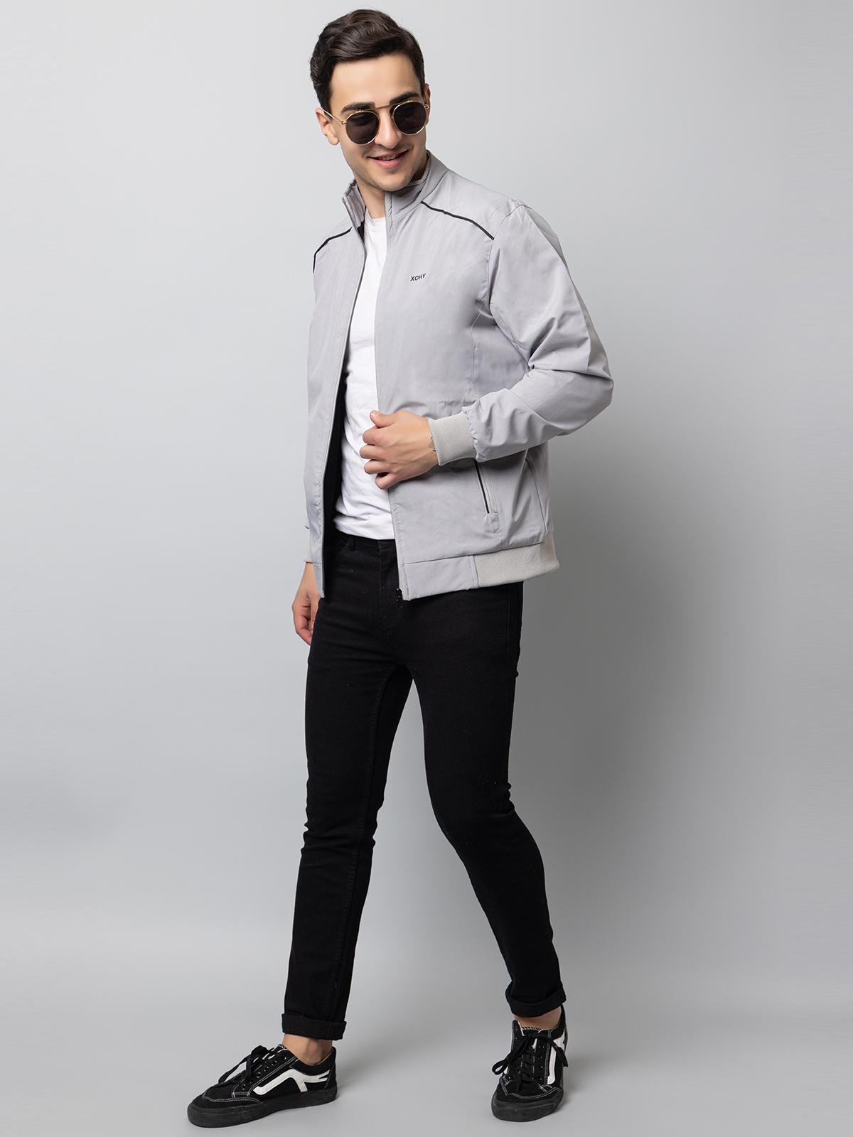 Buy XOHY Men's Solid Jackets, Light weight Jacket For Men Stylish