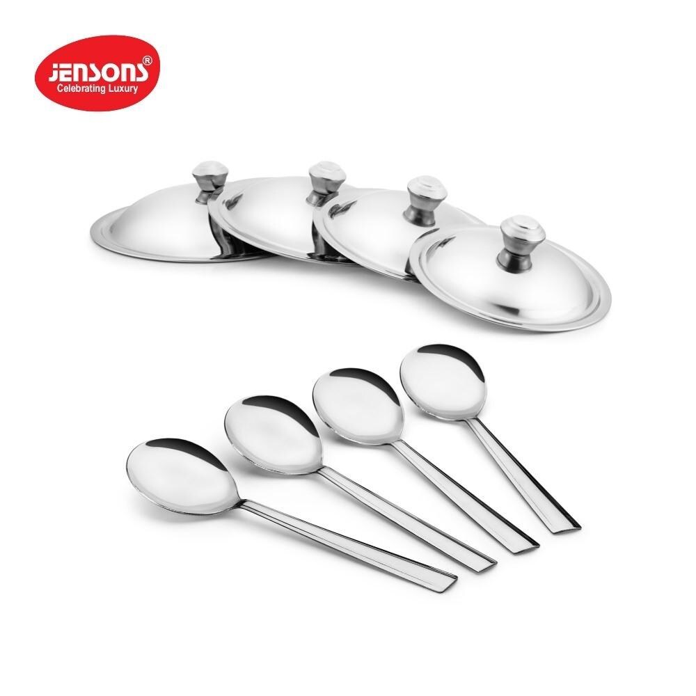 Buy Jenson Essentials Stainless Steel 4 Pcs Handi Set with lid & 4