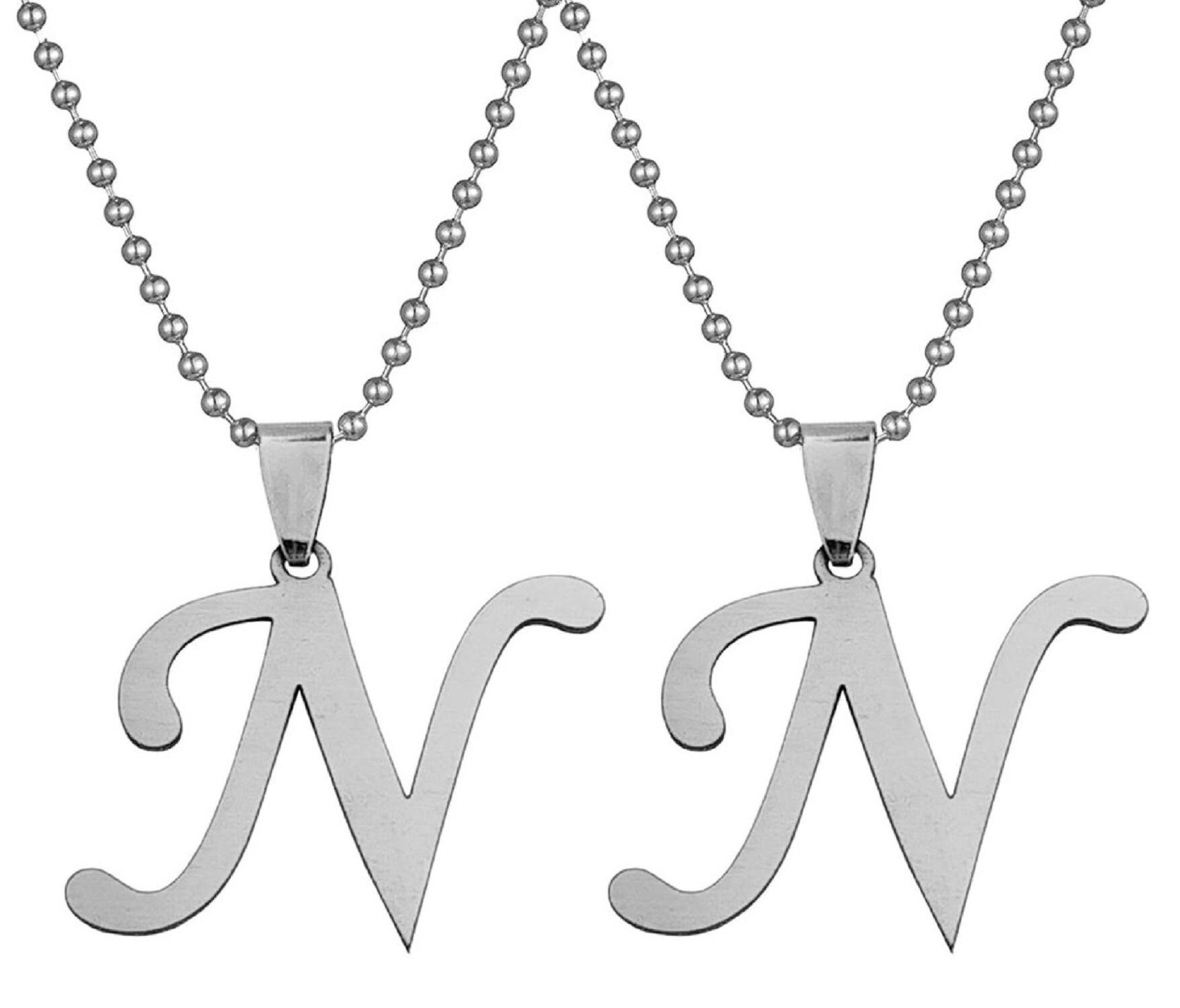 Letter Disc Necklace – Lucky Feather