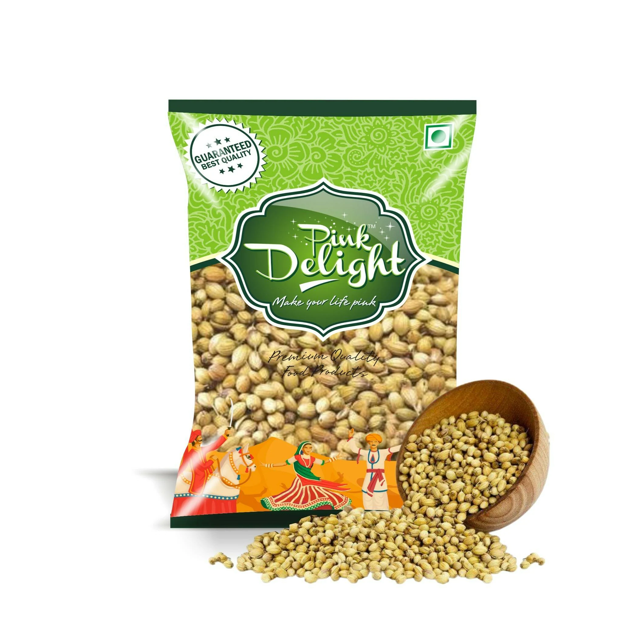 Delight ꧁ Buy Pink Delight Whole Coriander Seeds | Sabut Dhania | 500 Gm