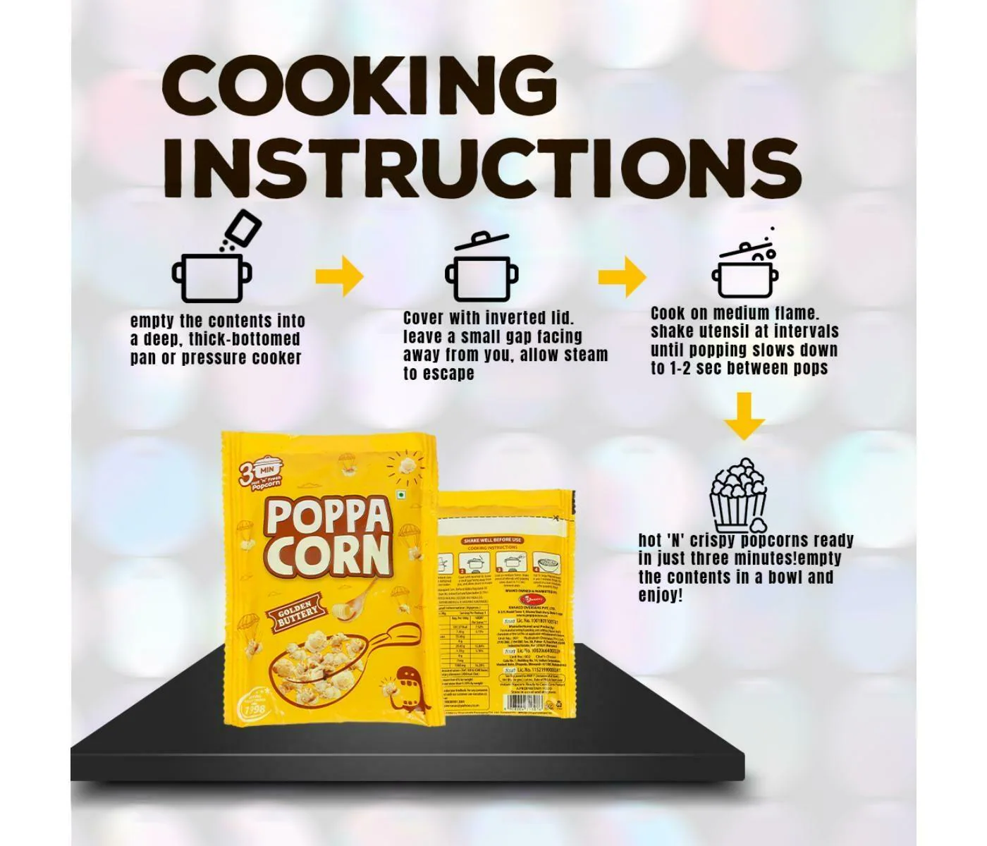 【poppon】 Buy Poppacorn Microwave Instant Popcorn Hot 'N' Fresh Popcorn