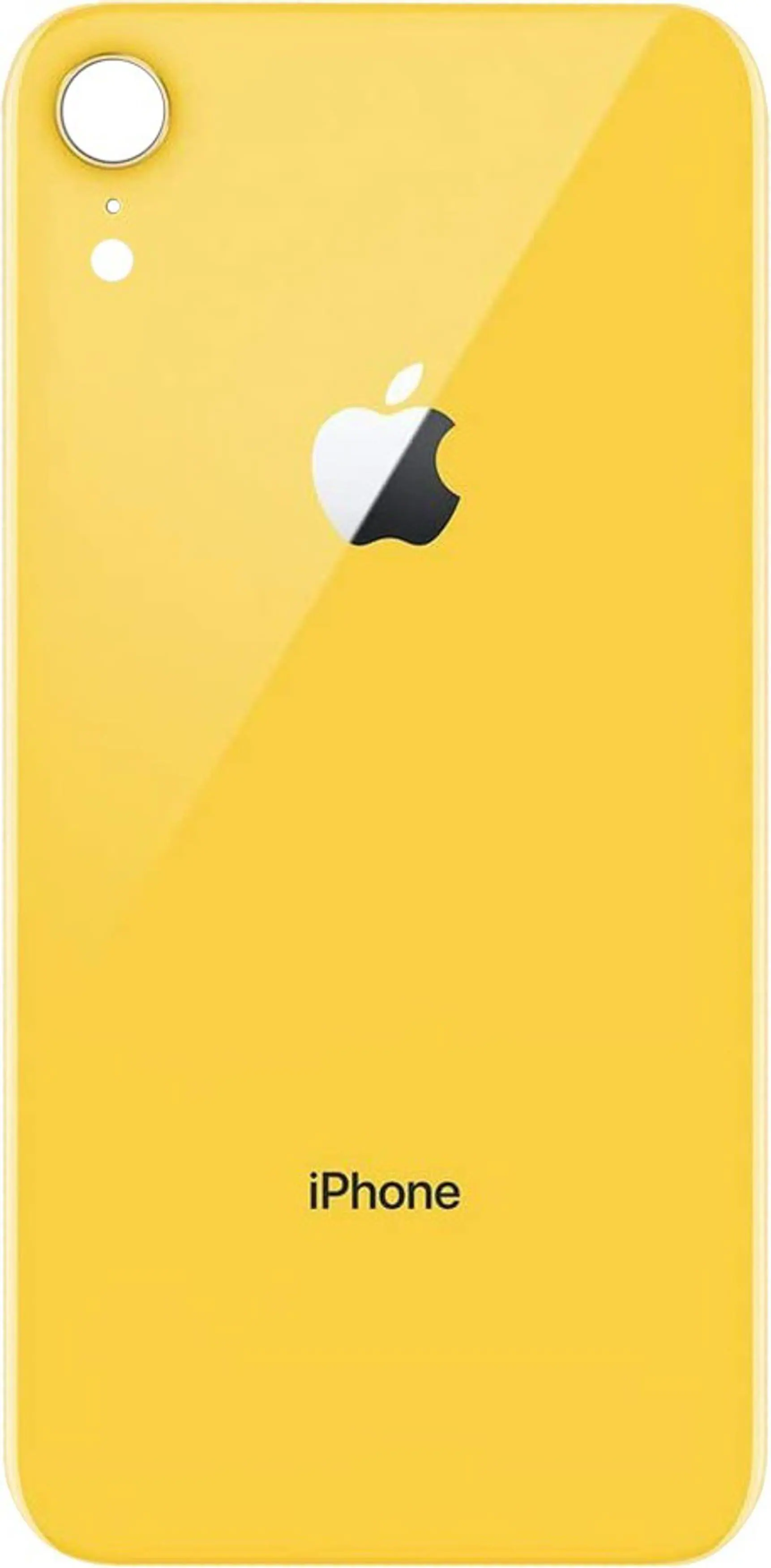 Buy FRIENDZZWORLD Yellow Glass Back Panel For Apple Iphone Xr