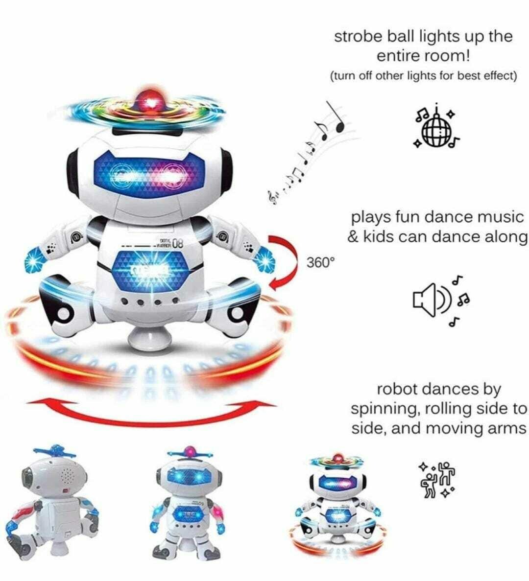 Buy TOYPAL Electronic Walking Dancing Robot Toys with Music