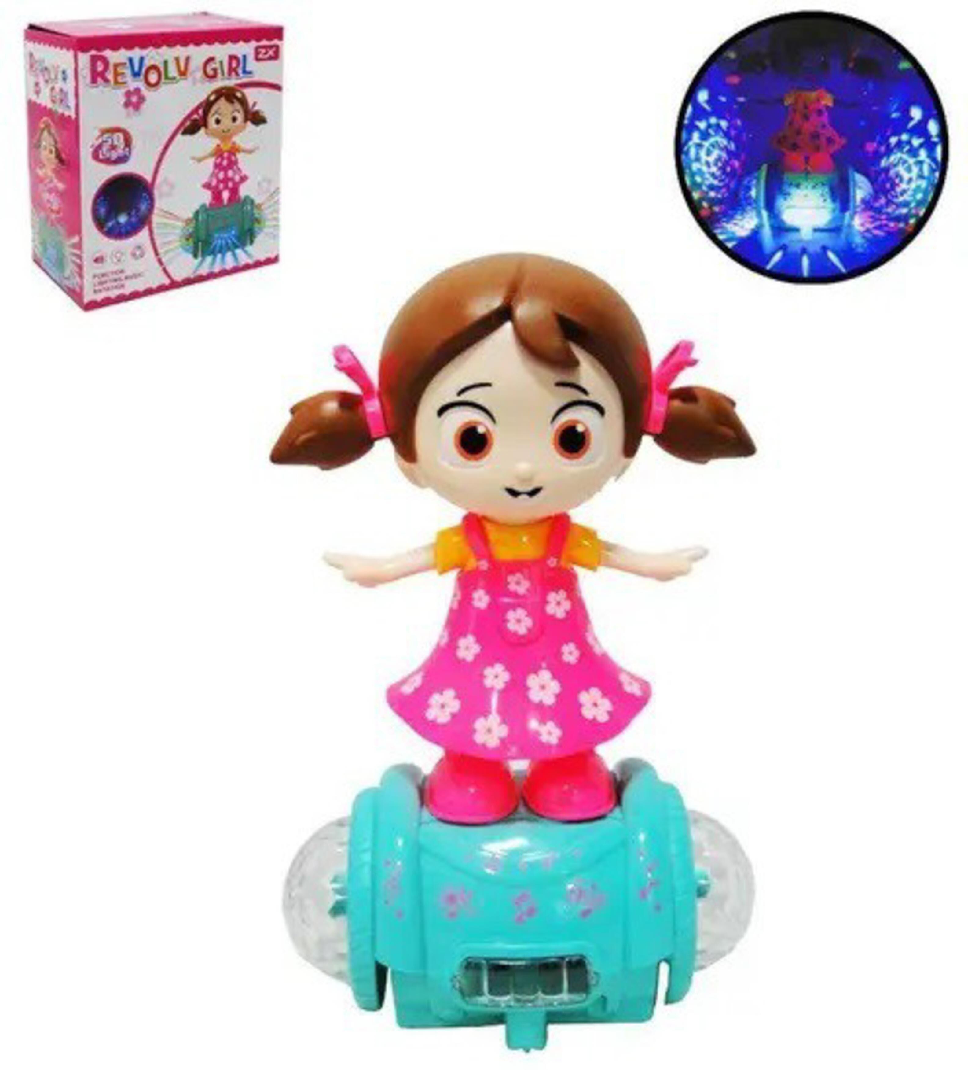 Toyvala Plastic Musical Revolve Girl Toy with Flashing 5D Lights 3 years -  JioMart