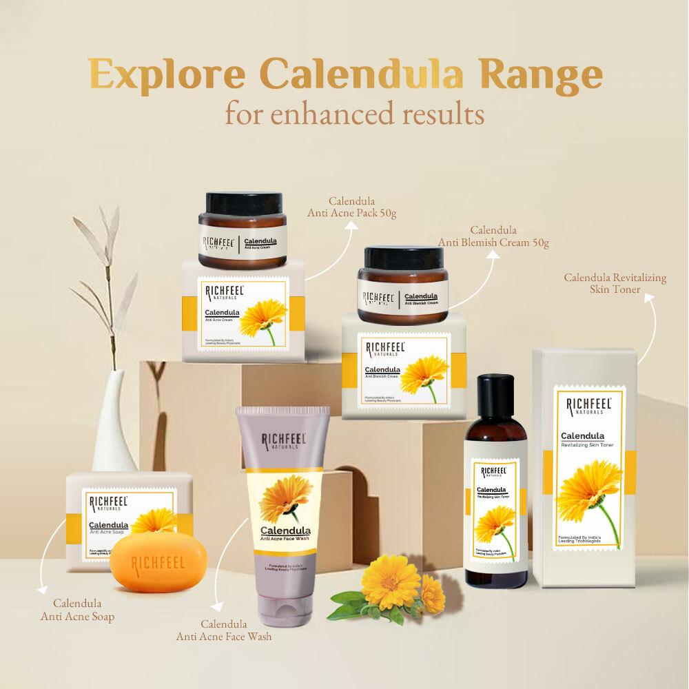 Buy Richfeel Calendula Anti-Acne Soap | For Skin prone to Acne