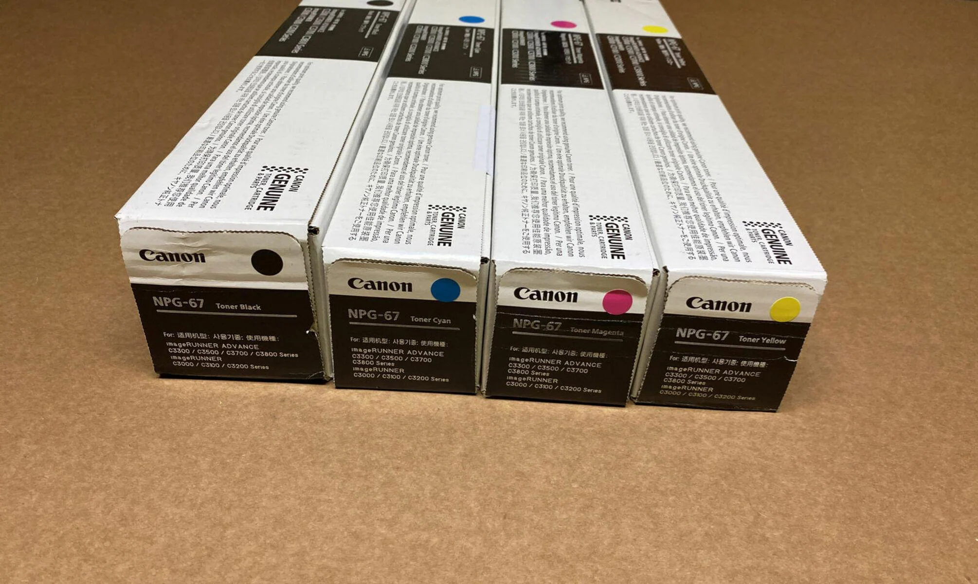Buy Xehpi Npg 67 Canon NPG-67 Black Cyan Magenta Yellow Toner Set