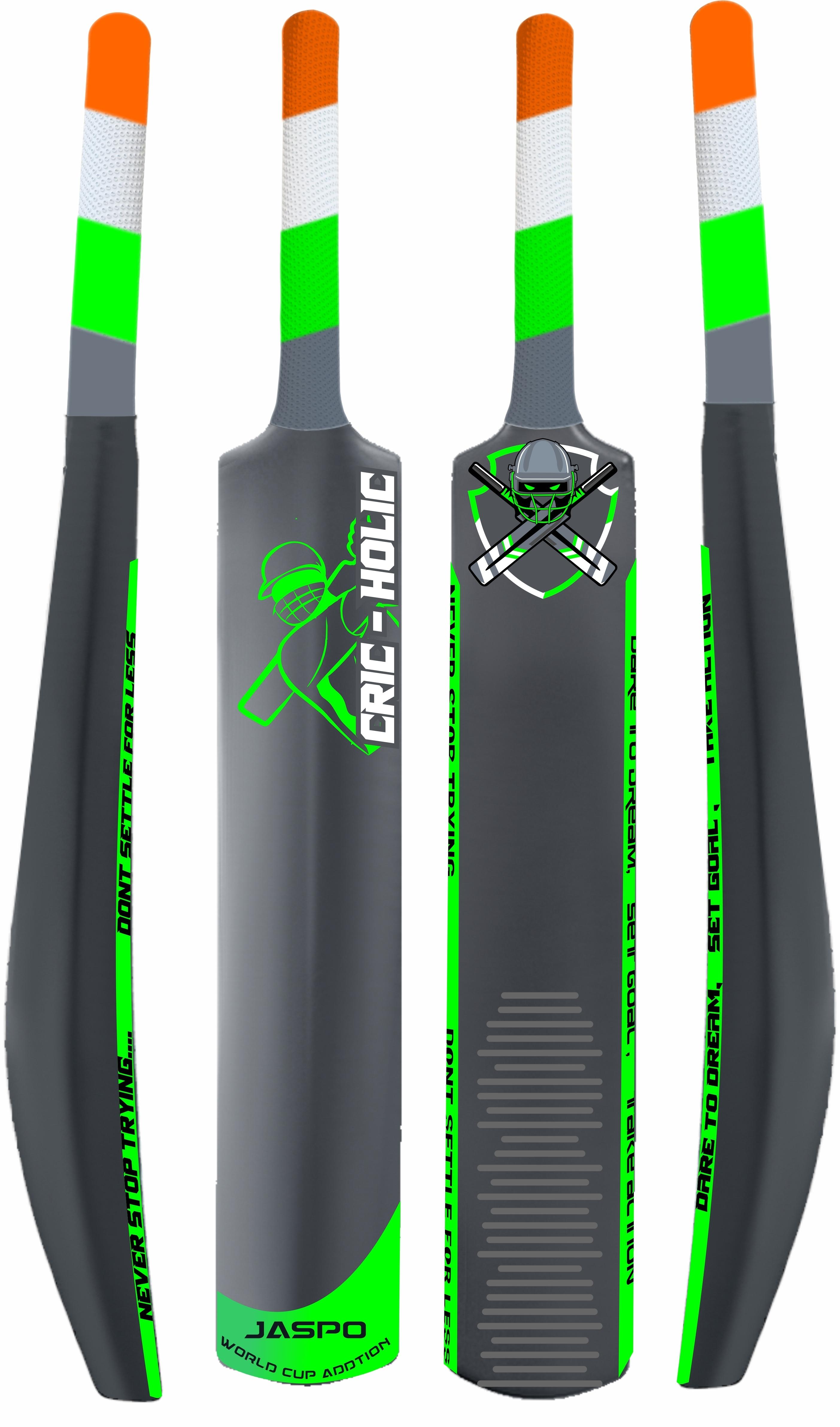 Buy Jaspo Cric-Holic heavy Duty Plastic Cricket Bat, Full Size( 34