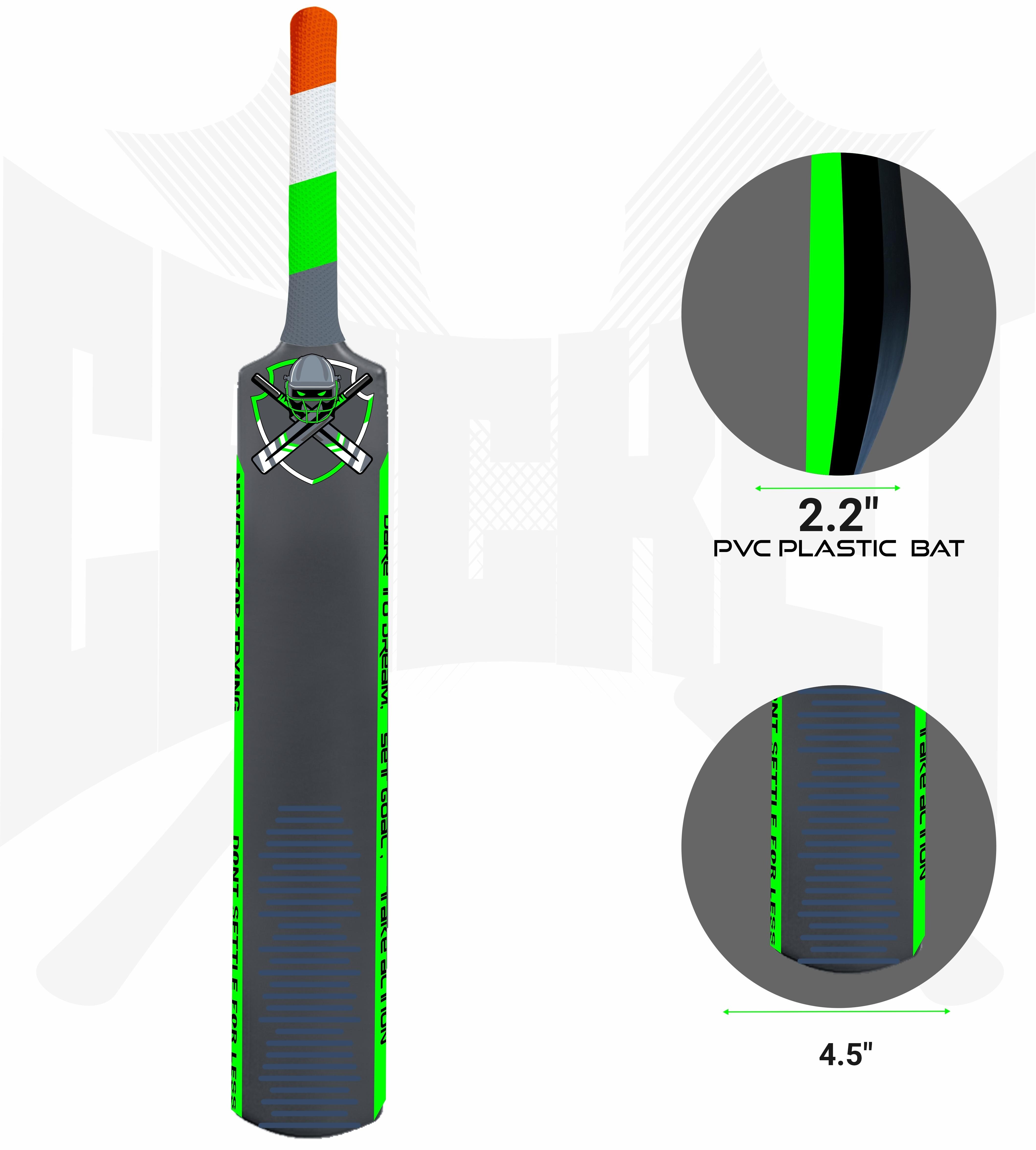 Buy Jaspo Cric-Holic heavy Duty Plastic Cricket Bat, Full Size( 34
