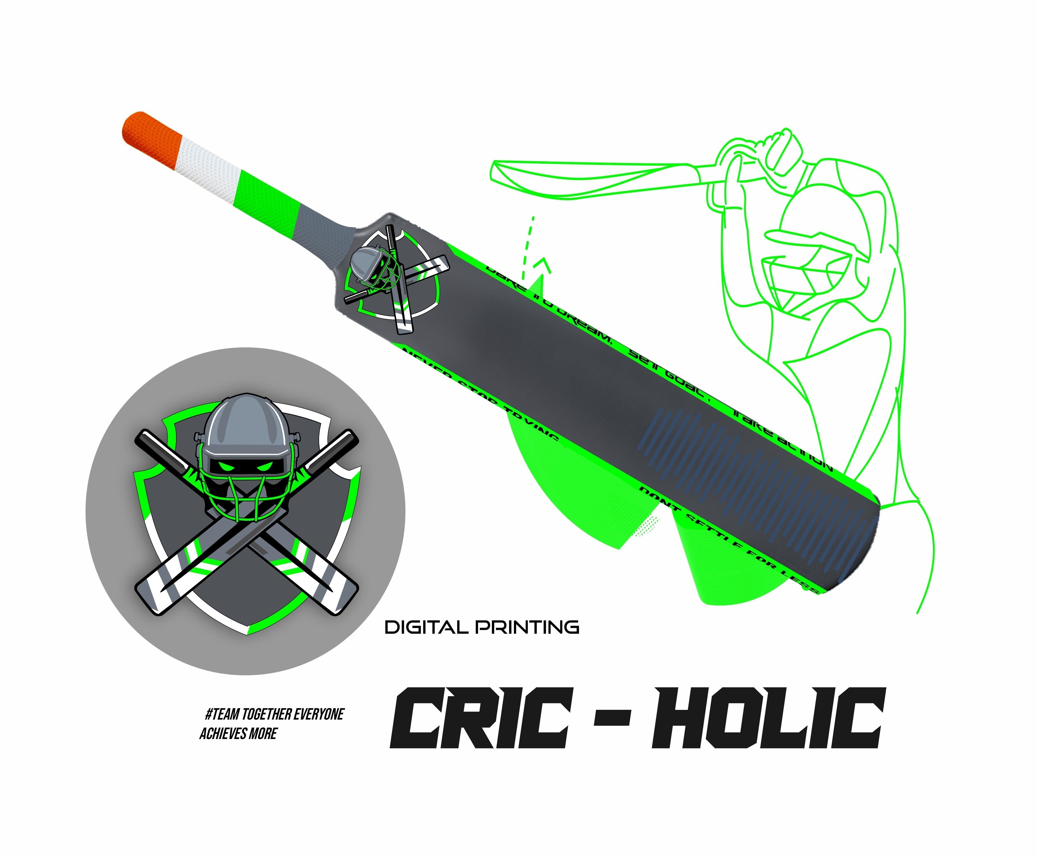 Crick　 Buy Jaspo Cric-Holic heavy Duty Plastic Cricket Bat, Full Size( 34