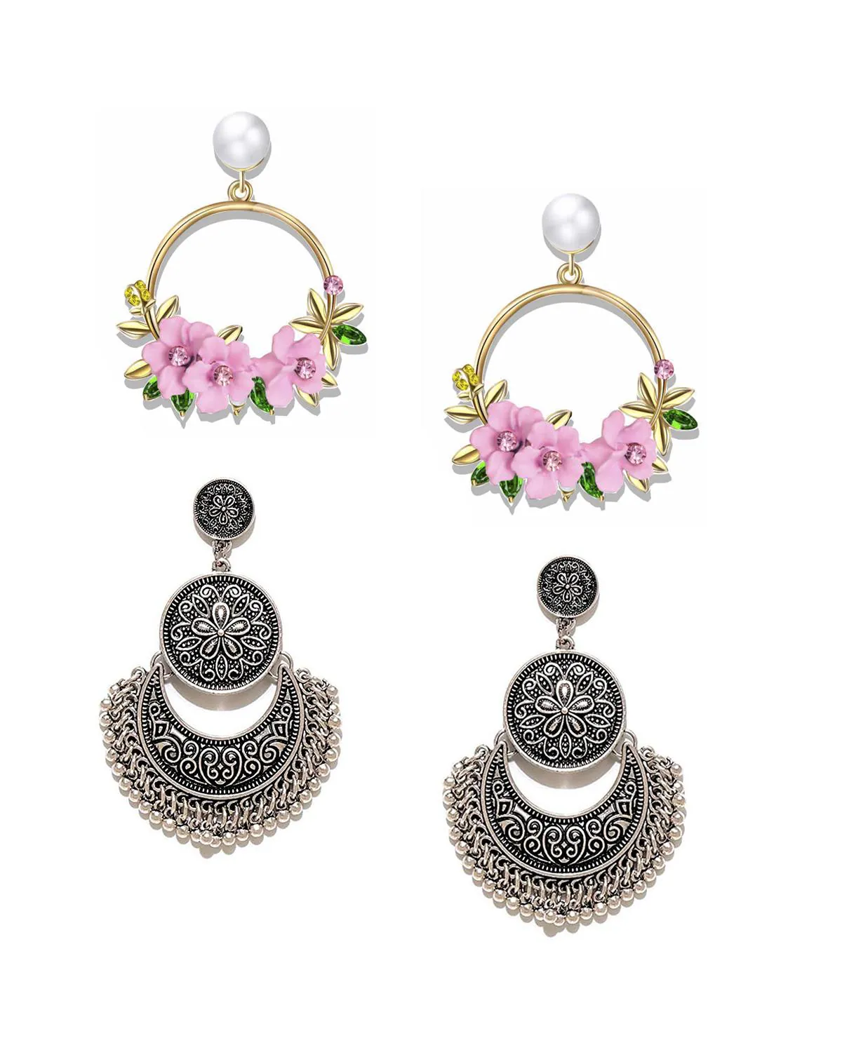 Oxidised Earrings Club Factory Jewellery Earrings Oxidized Silver