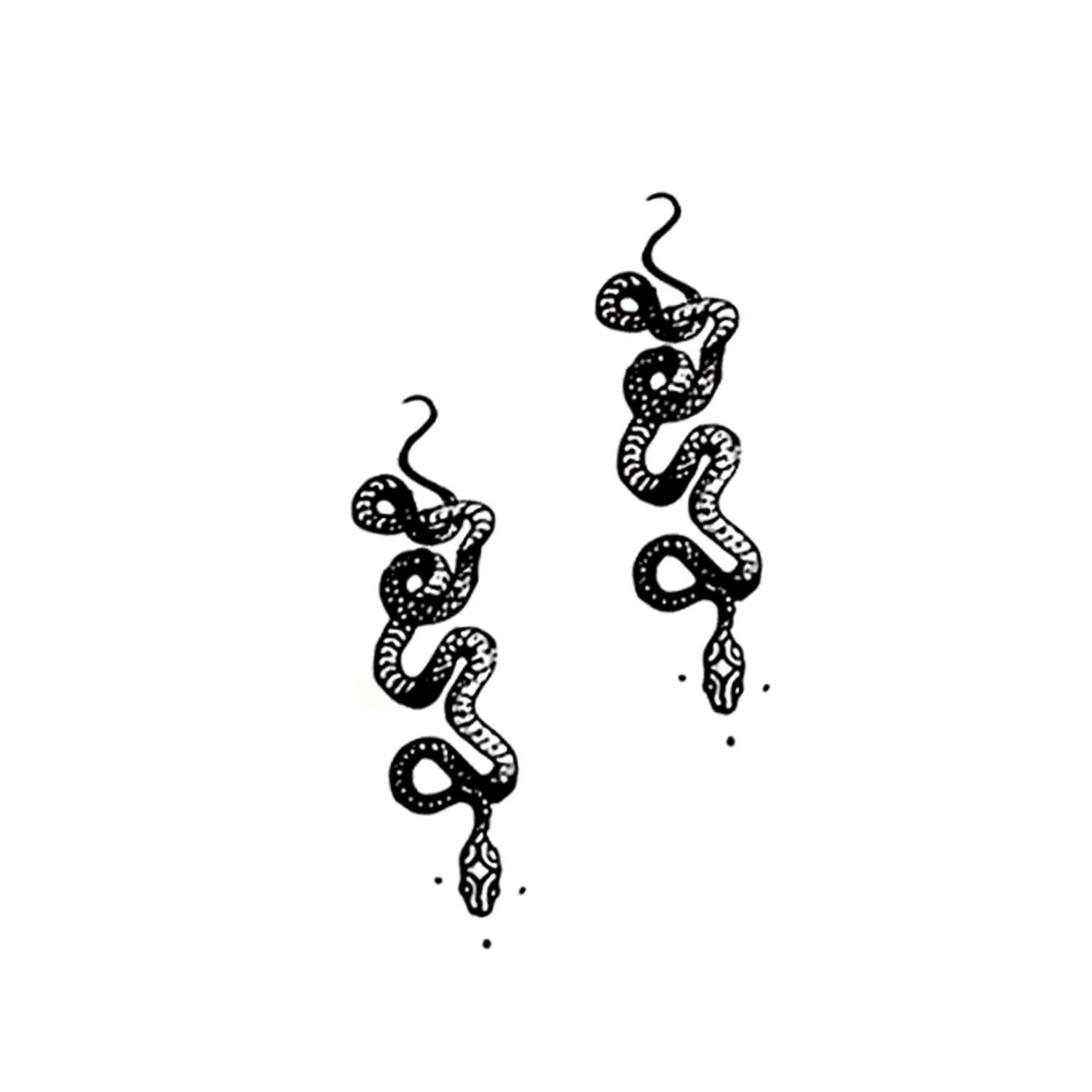 SIMPLY INKED New Small Snake Temporary Tattoo, Designer Tattoo for all (New small  snake tattoo) Pack of 2 - JioMart