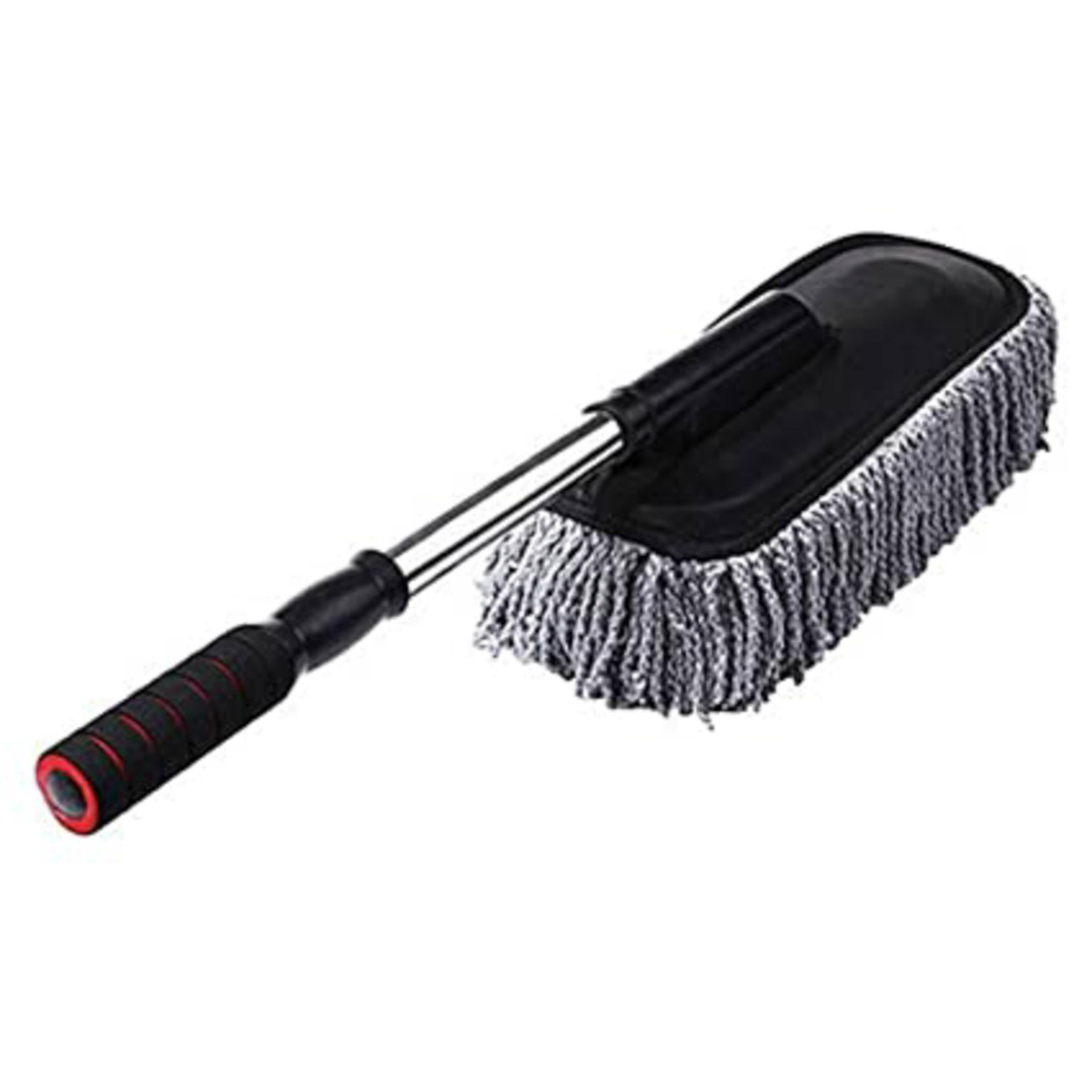 Microfiber Car Dust Brush with Free Towel Telescopic Handle 360 Degrees Clean-US 