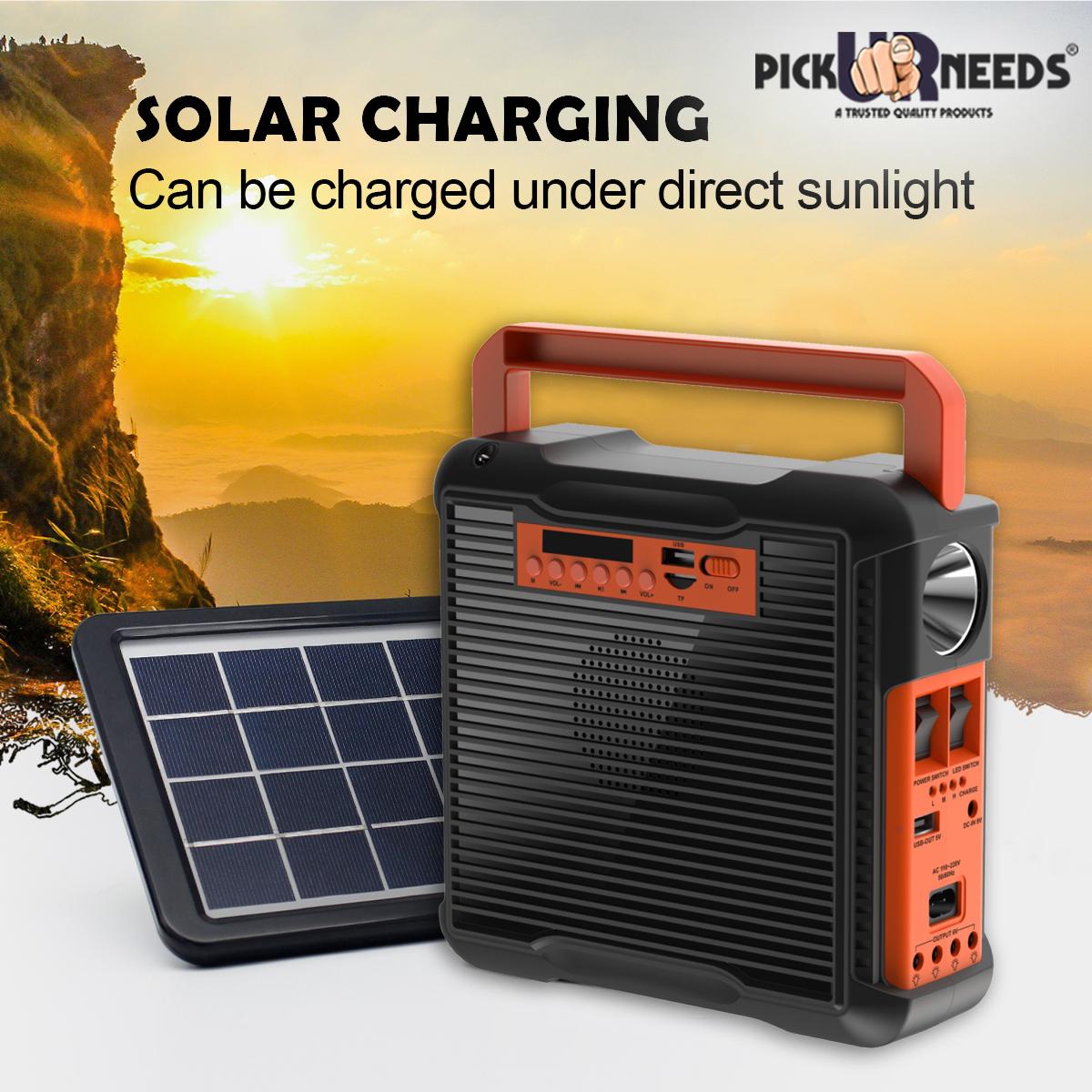 Buy Pick Ur Needs Emergency Solar Power Set, Mini Generator With