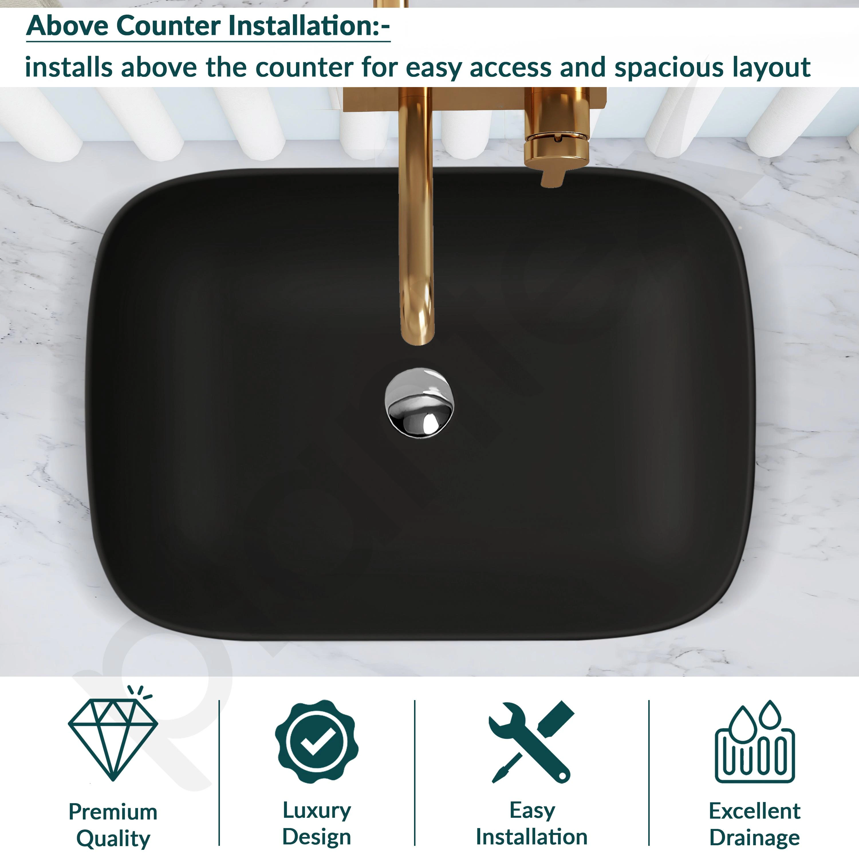 Buy Plantex Wash Basin for Bathroom/Ceramic Basin/Rectangle