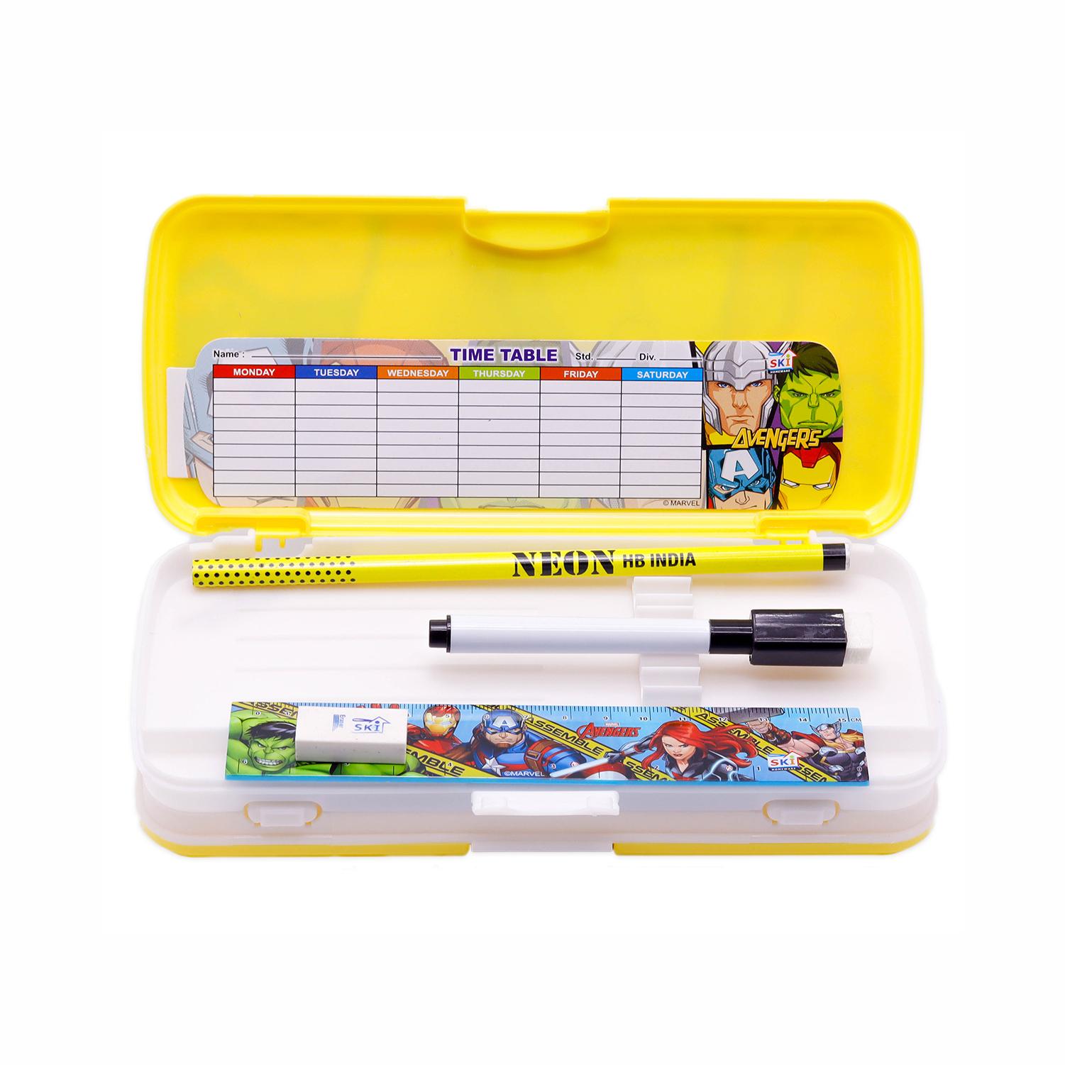 Buy SKI Xylo Pencil Box with White Board & Marker - Barbie Online