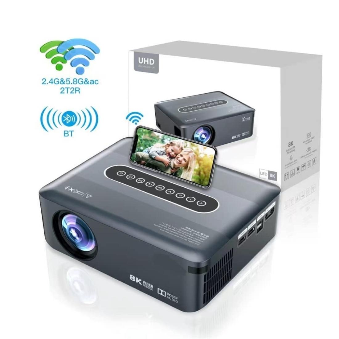 Buy Tonzo X1-8K Full HD Dual Wi-Fi & Bluetooth 5.0 Projector with