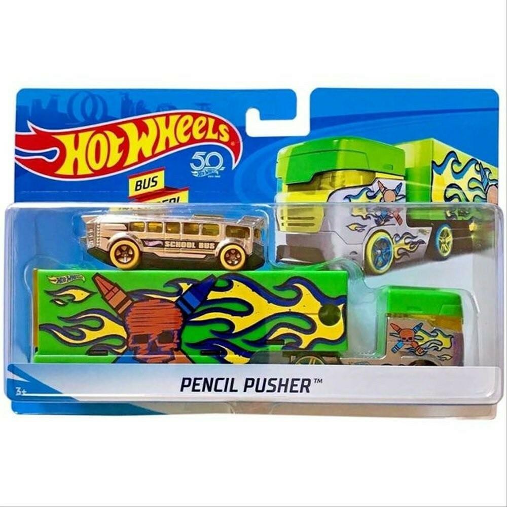 Buy HOT WHEELS SUPER RIGS PENCIL PUSHER DXB41 DIE CAST MODEL TOY