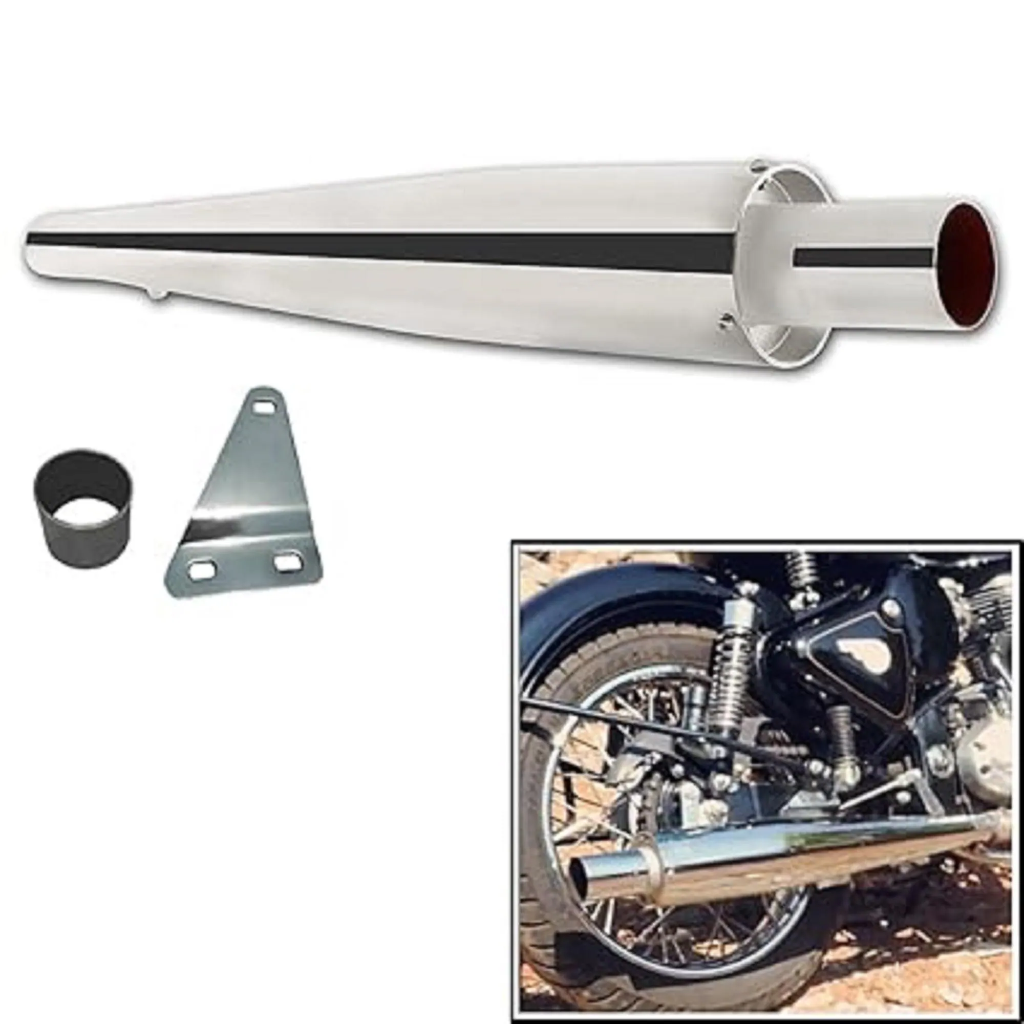 Buy BIGBIRD Best SIL27 Bike Wild Boar Exhaust Silencer Glasswool
